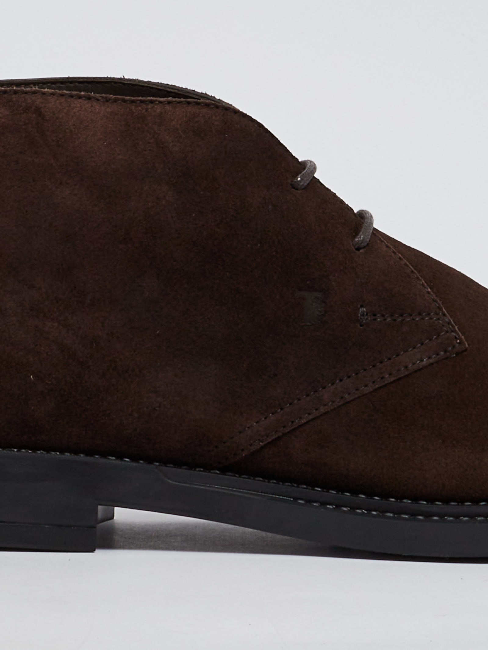 Tod's Polacco Extralight Suede Loafers In Testa Di Moro