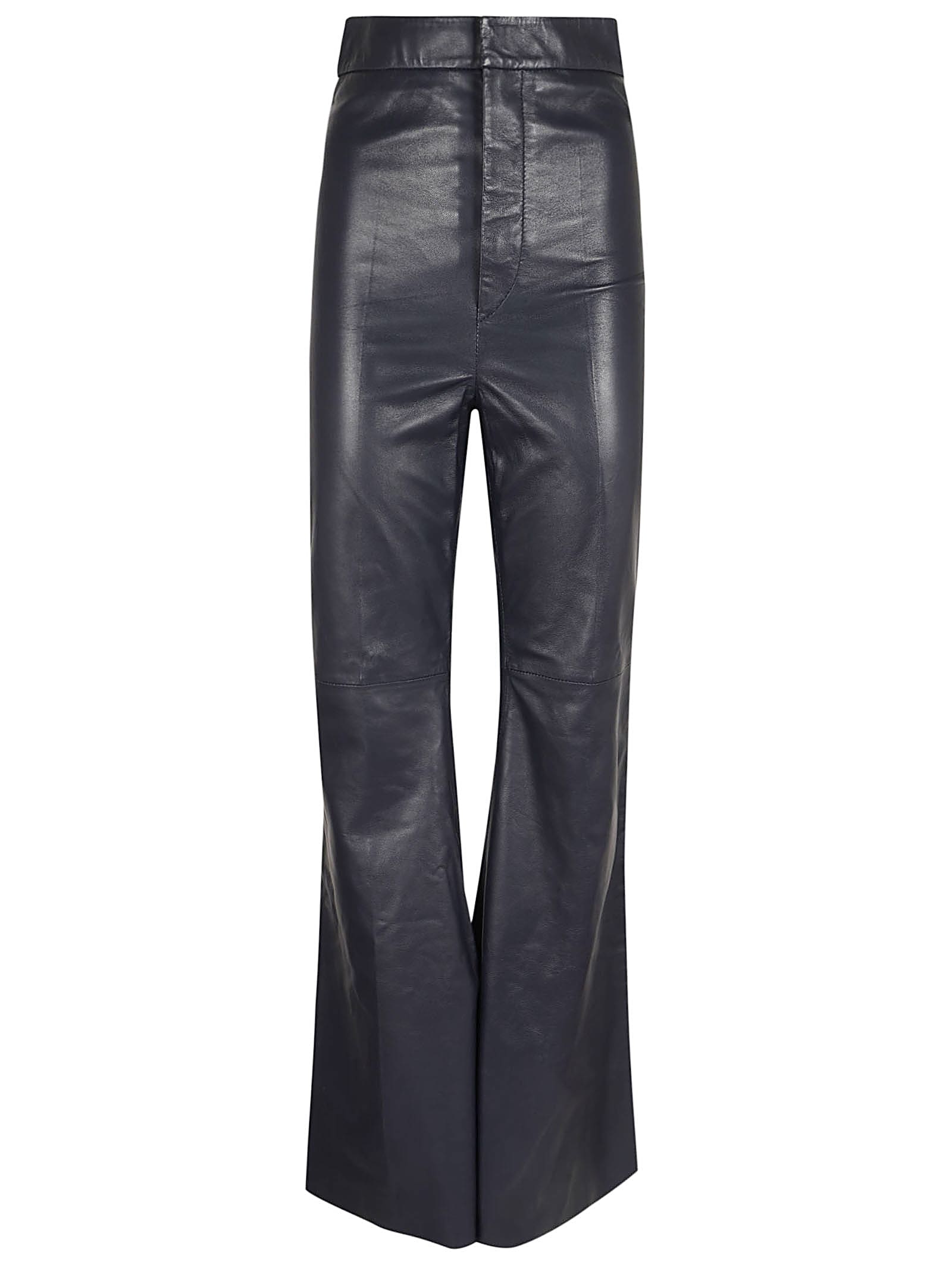 Flared Leather Trouser