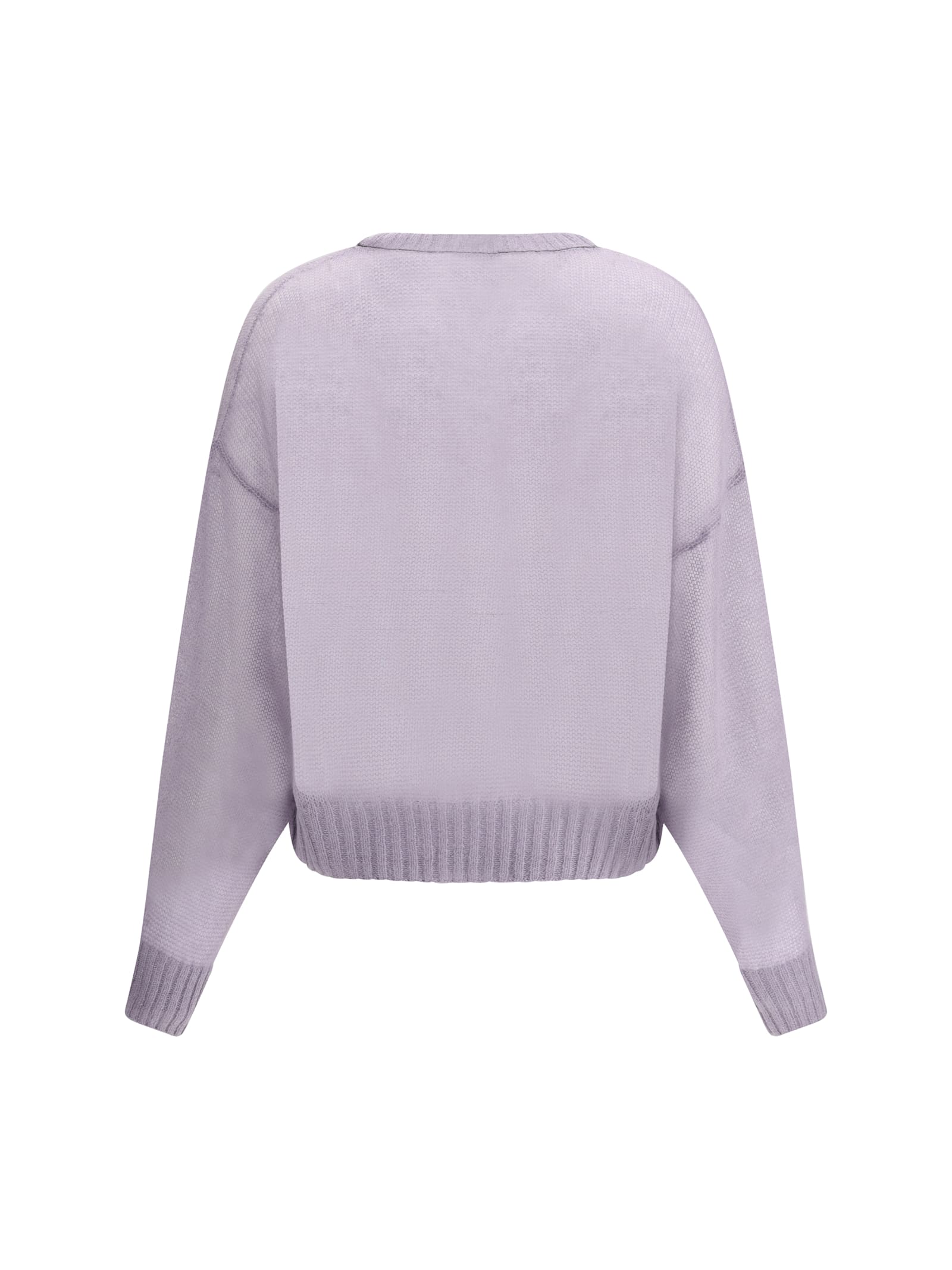 Brunello Cucinelli Wool Mohair Sweater In Purple