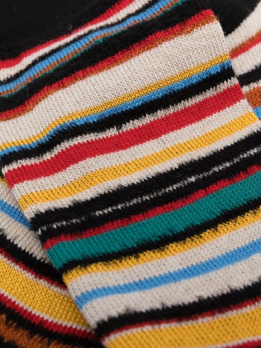 Shop Paul Smith Men Sock Twxture Stripe In Multi Coloured