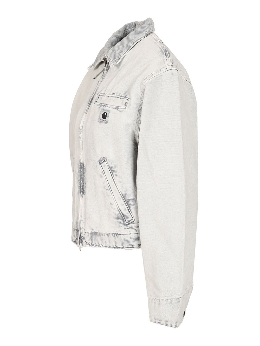 Carhartt Emery Jacket With Collar And Pockets In Gray