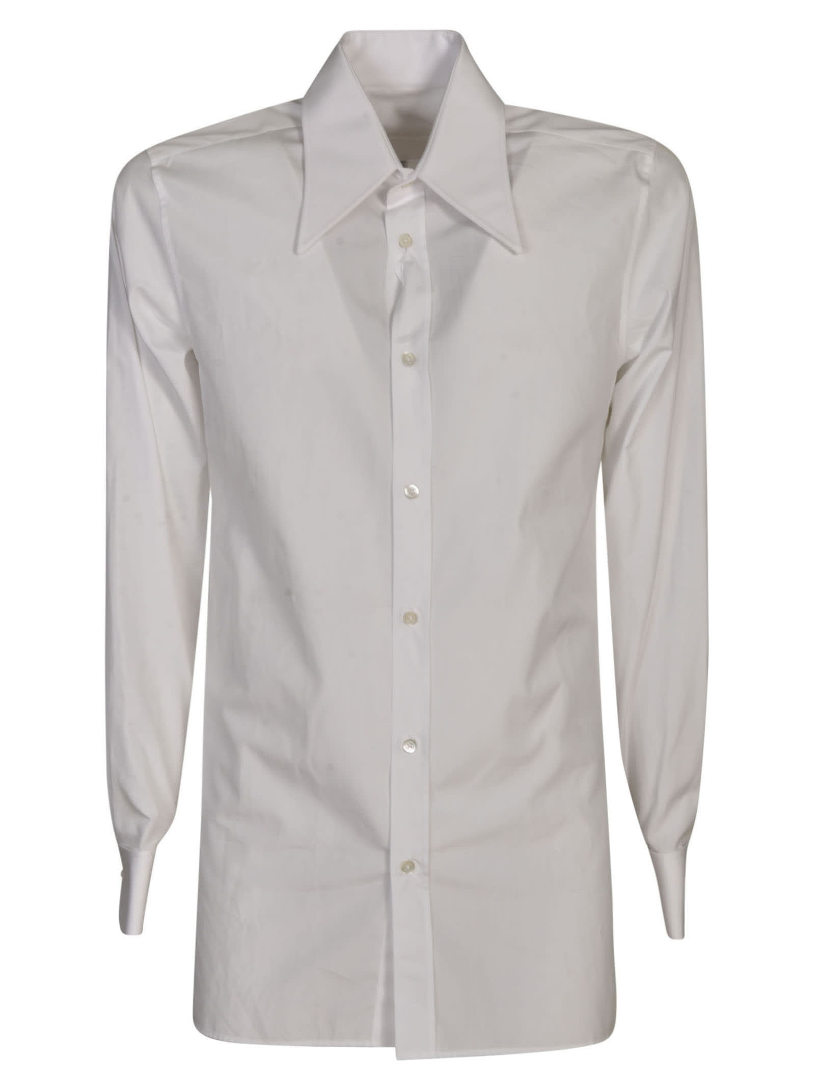 Maison Margiela Long-sleeved Shirt In 100