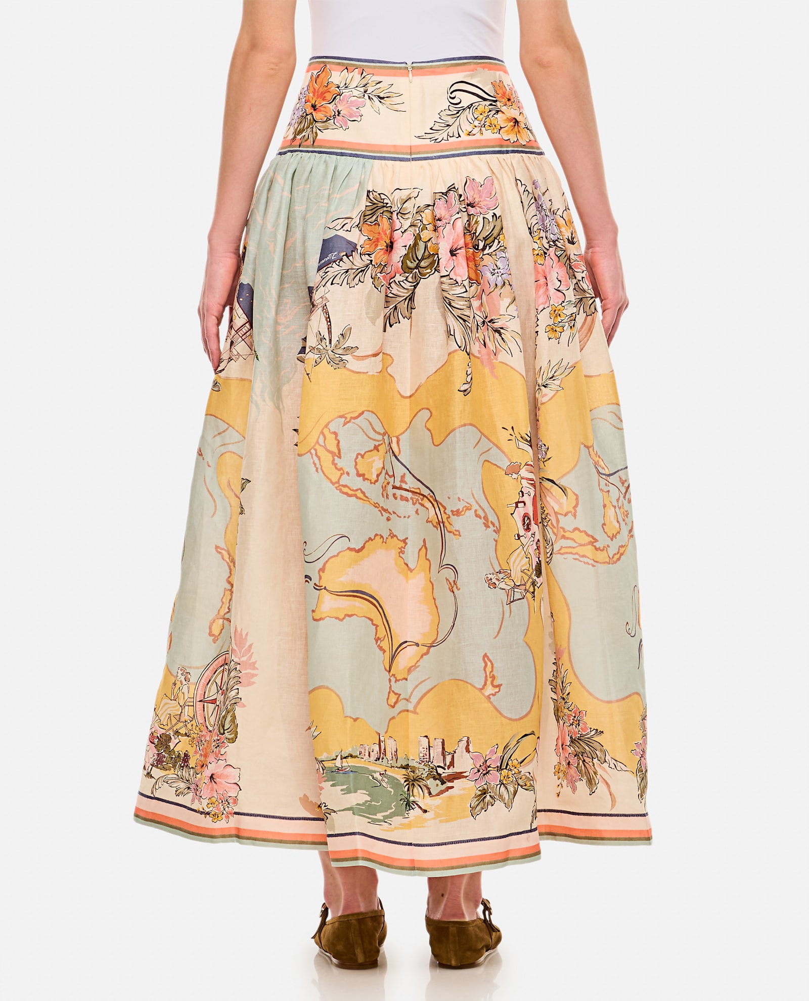 ZIMMERMANN TALLOW MIDI SKIRT