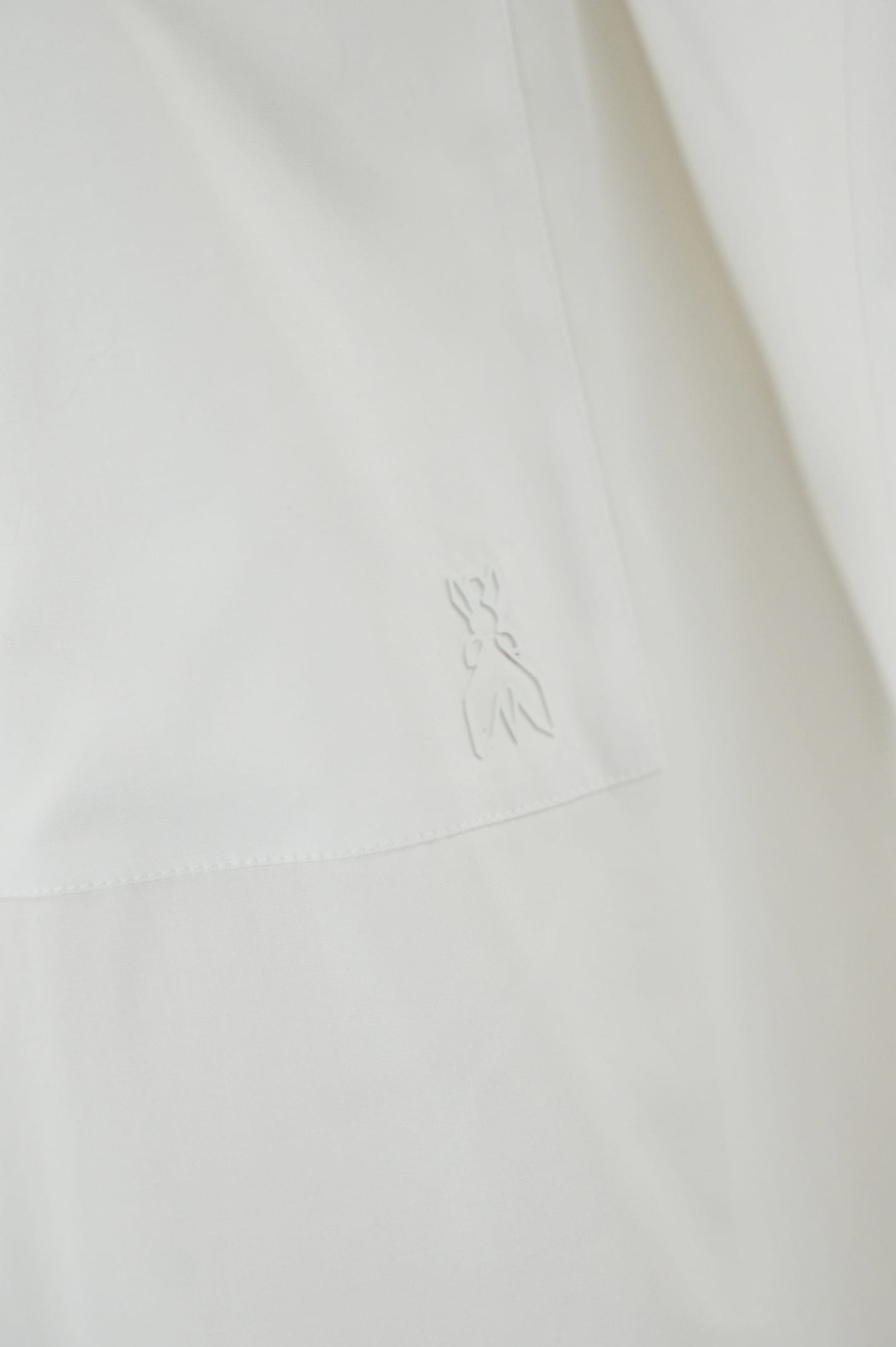 Shop Patrizia Pepe Poplin Shirt With Pocket In Bianco Ottico