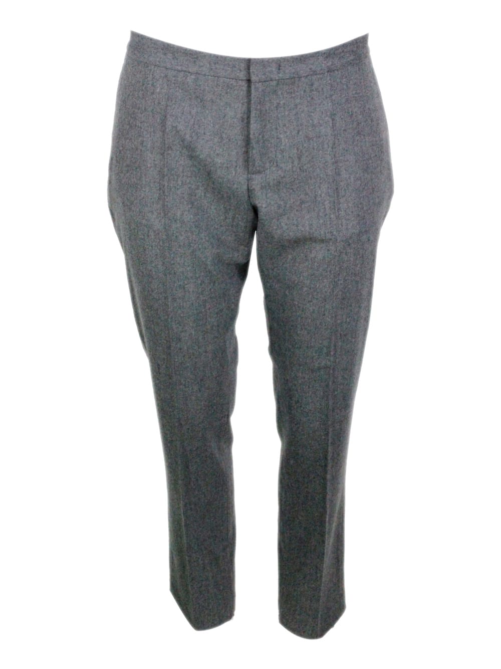 Fabiana Filippi Wool Blend Pants In Gray