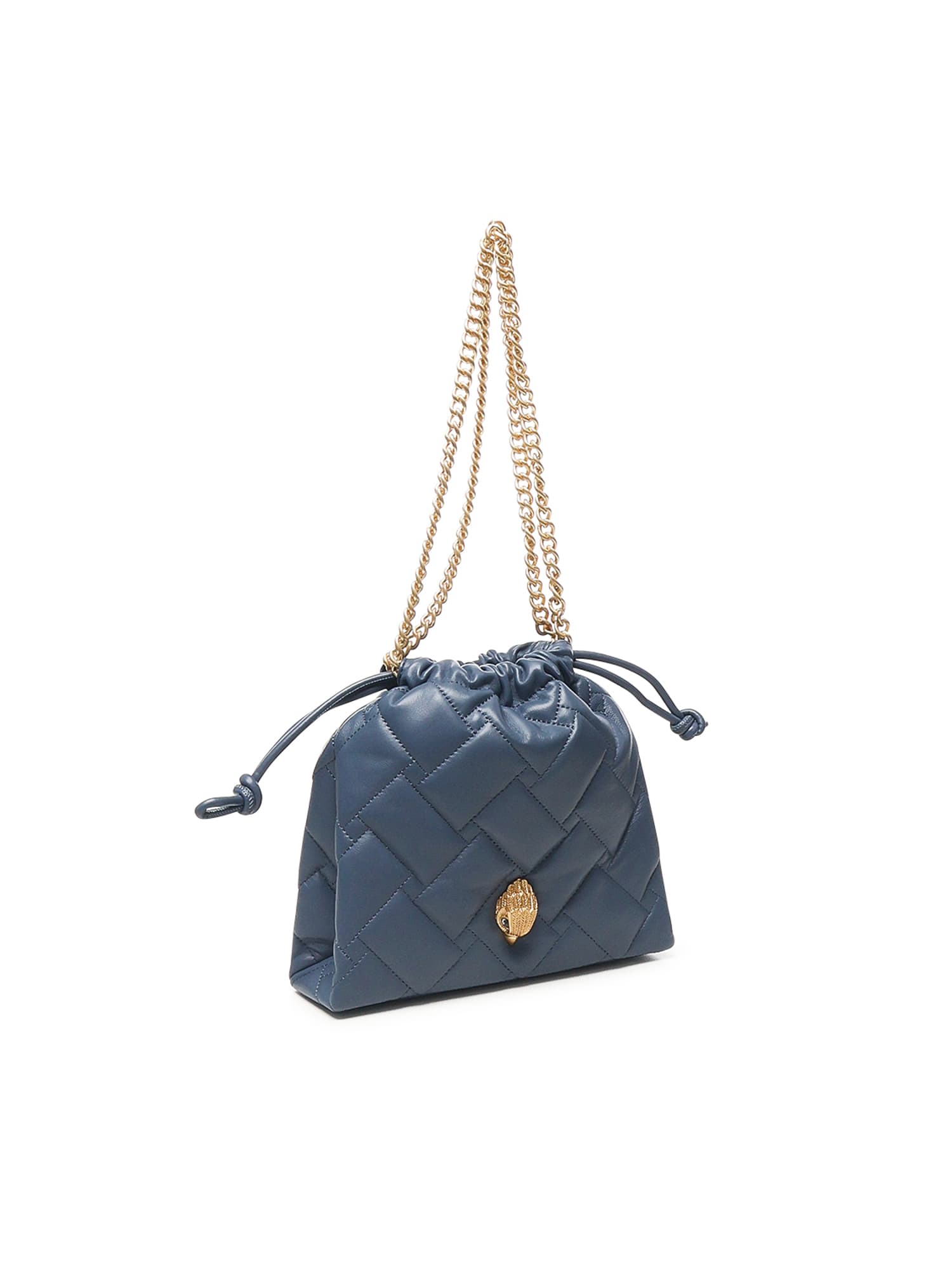 Kurt Geiger Kensington Drawstring Mini Bag In Blue