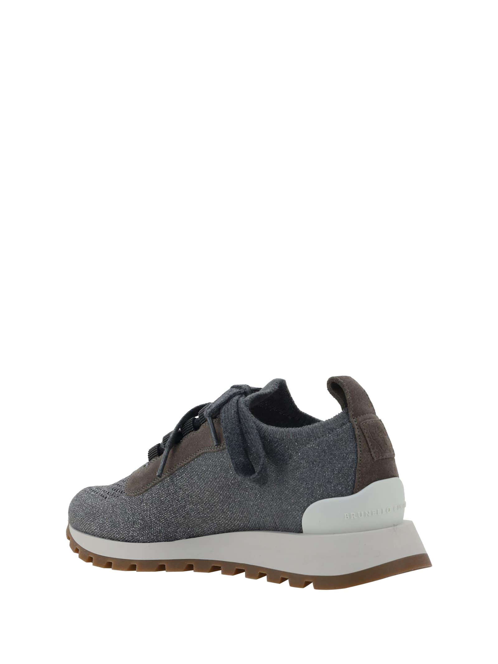 Shop Brunello Cucinelli Sneakers In Grigio Scuro