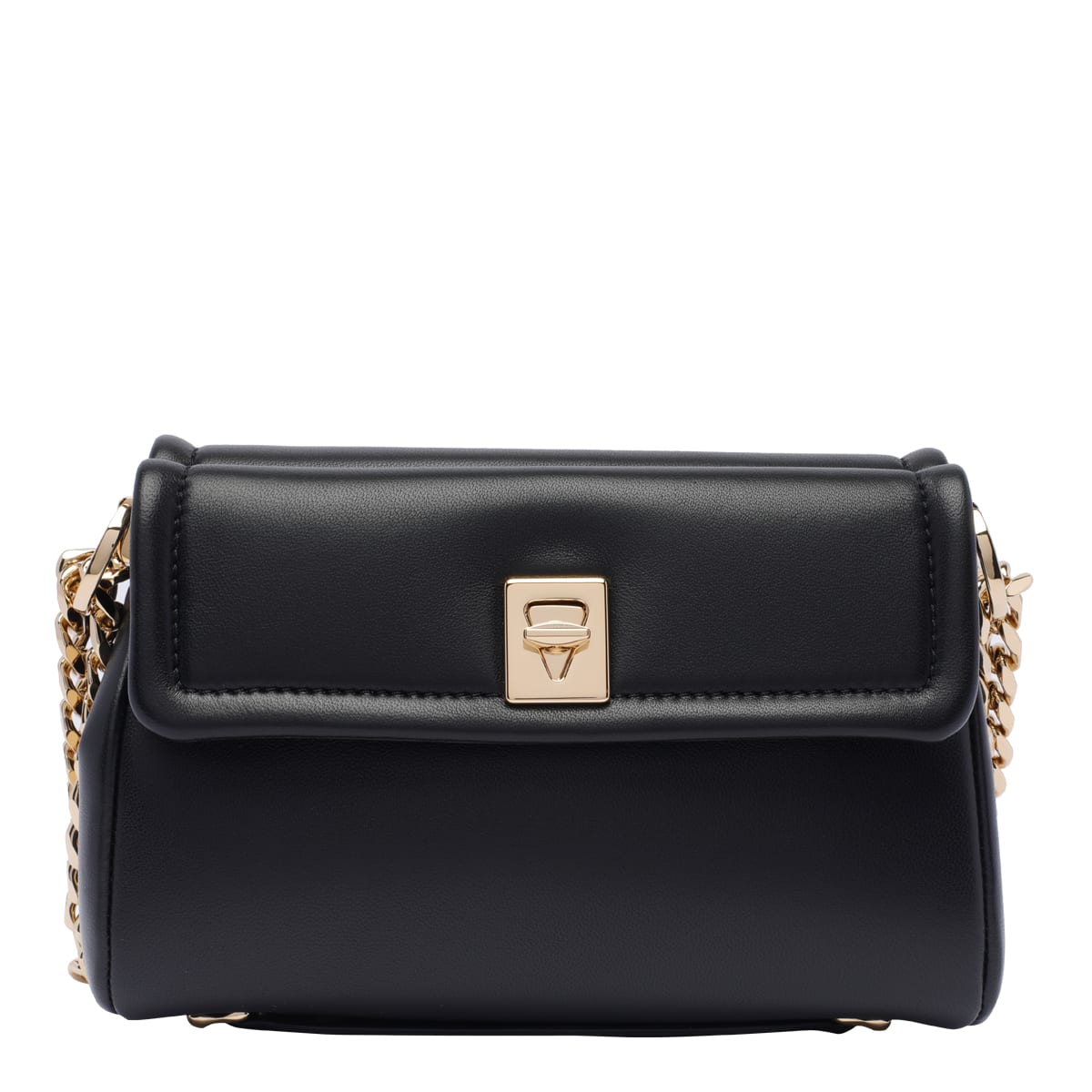Valentino Vlogo Locker Shoulder Bag In Black
