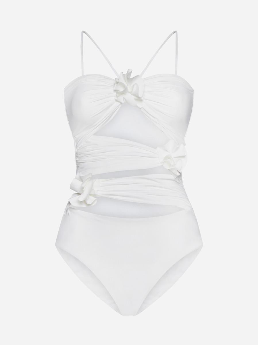 Shop Maygel Coronel Trinitaria One-piece Swimsuit In White