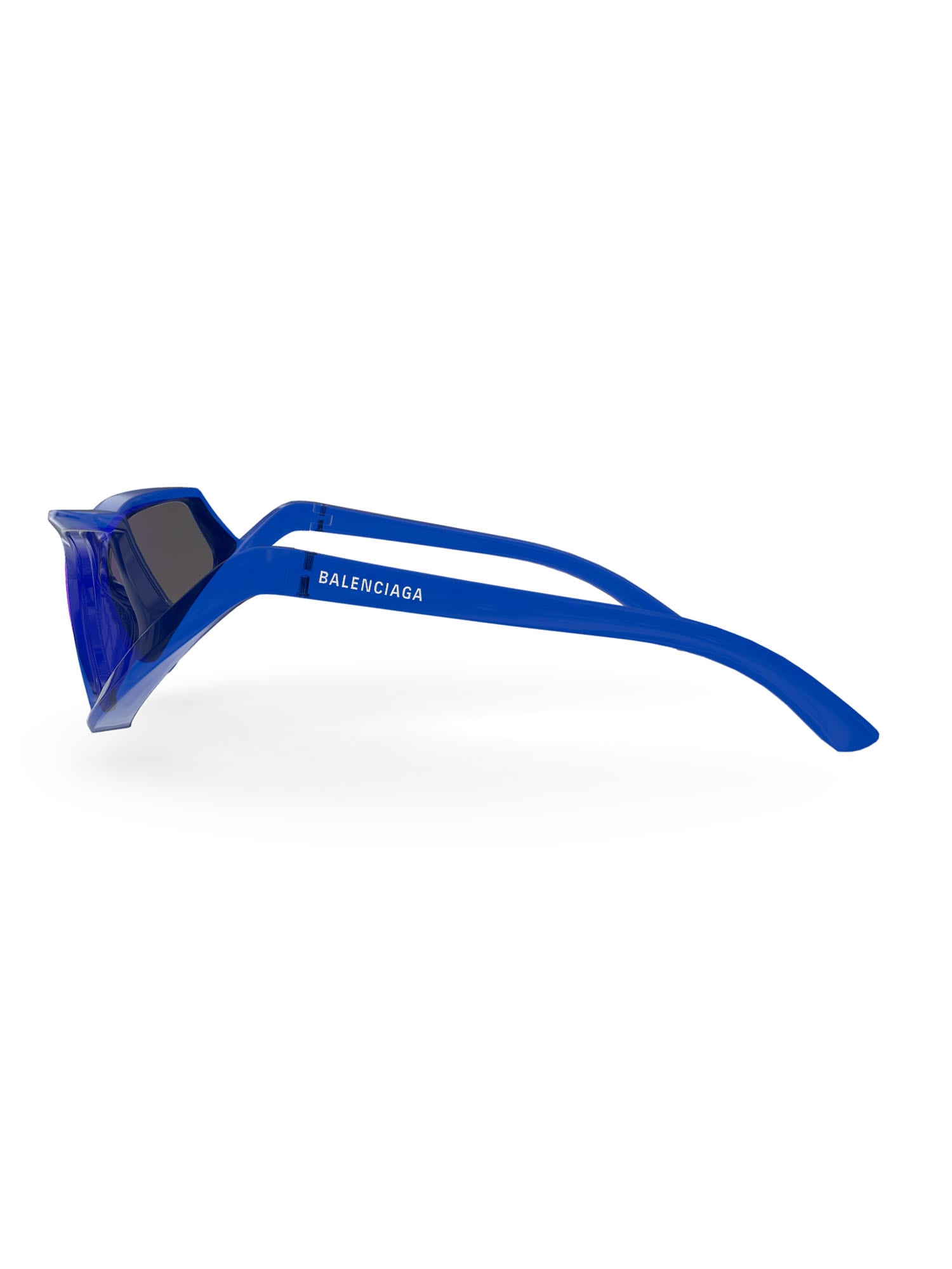 Shop Balenciaga Bb0289s Sunglasses In Blue Blue Violet