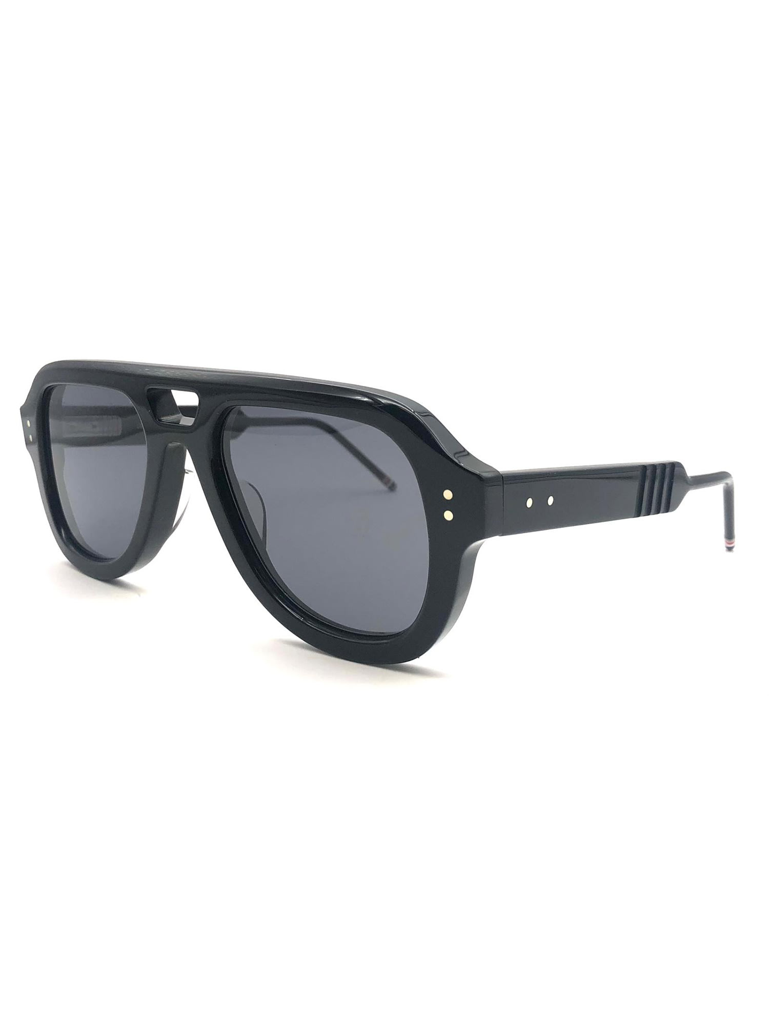 Shop Thom Browne Ues923a/g0002 Sunglasses In Black