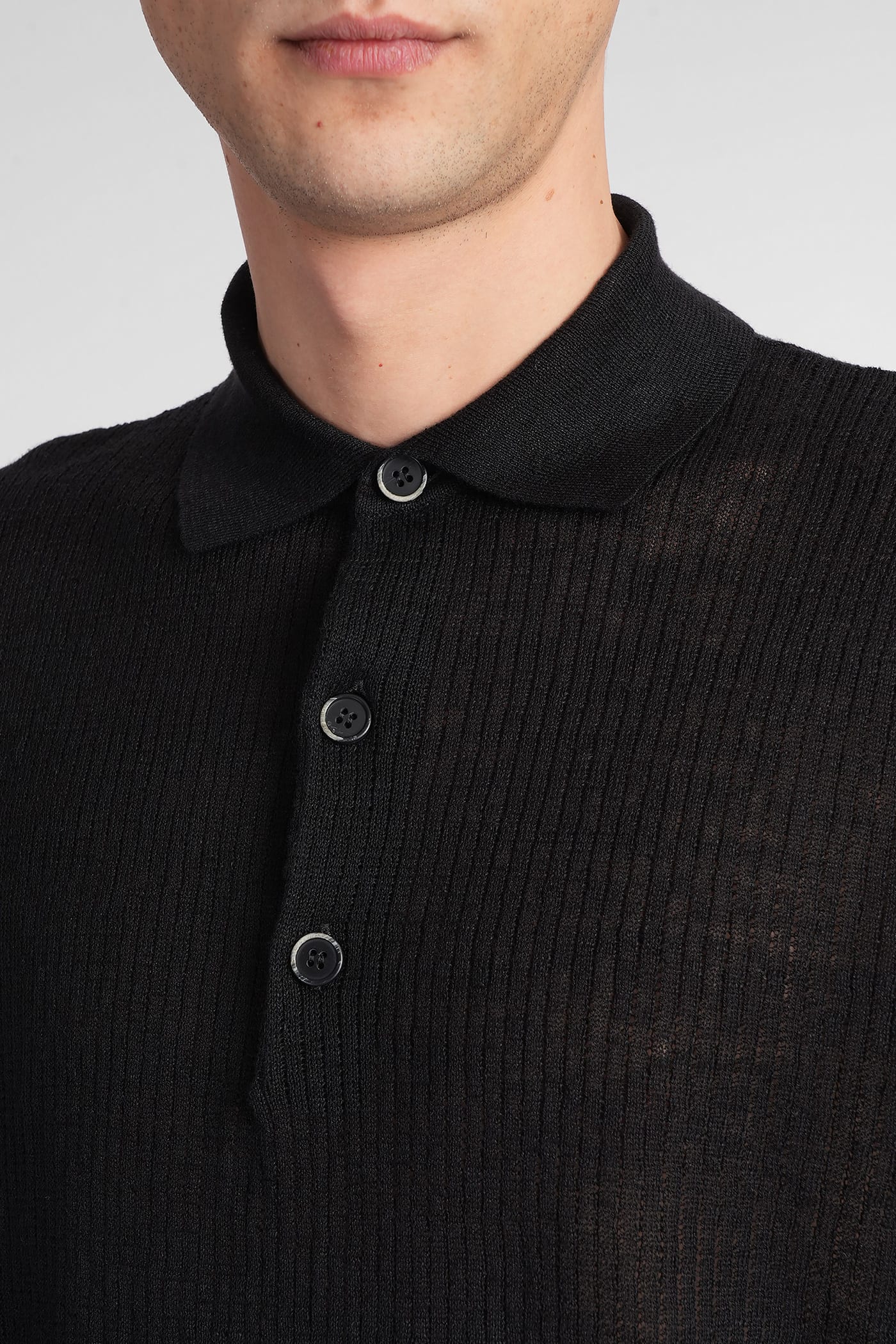 Shop Barena Venezia Marco Polo In Black Linen