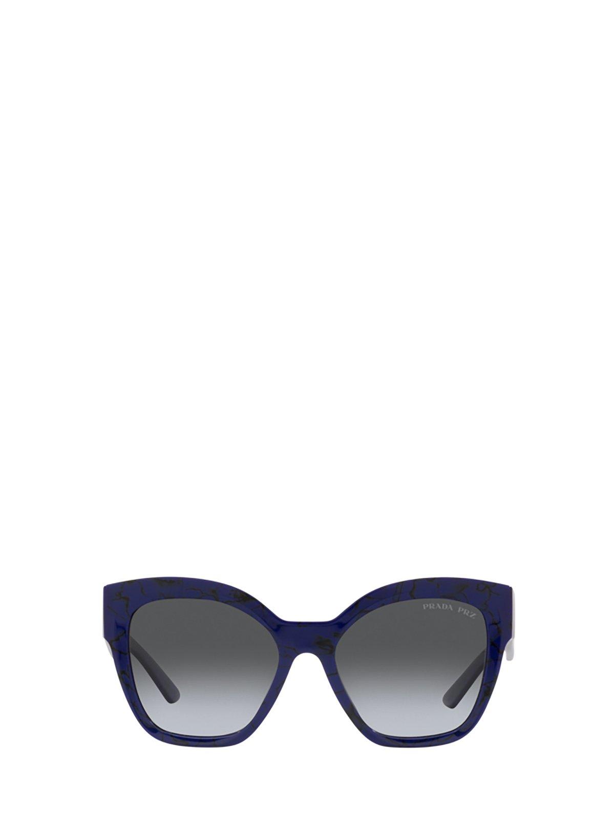 Shop Prada Butterfly-frame Logo-printed Sunglasses In 18d5w1