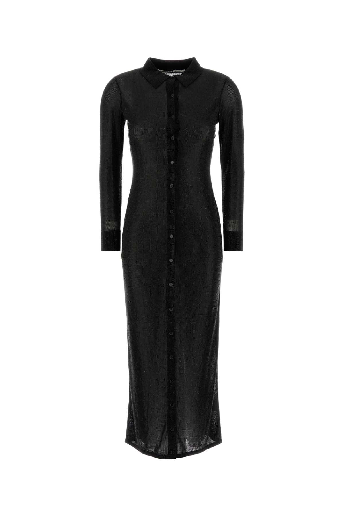 Alexander Wang Embellished Viscose Shirt Dress