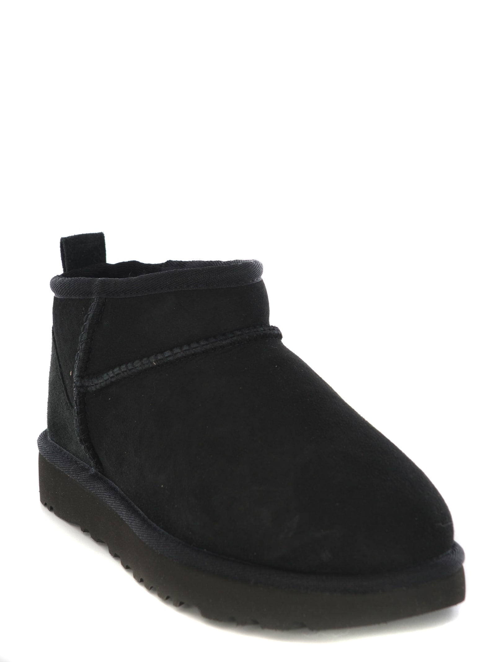 Shop Ugg Stivali  Classic Ultra Mini Made Of Suede In Black