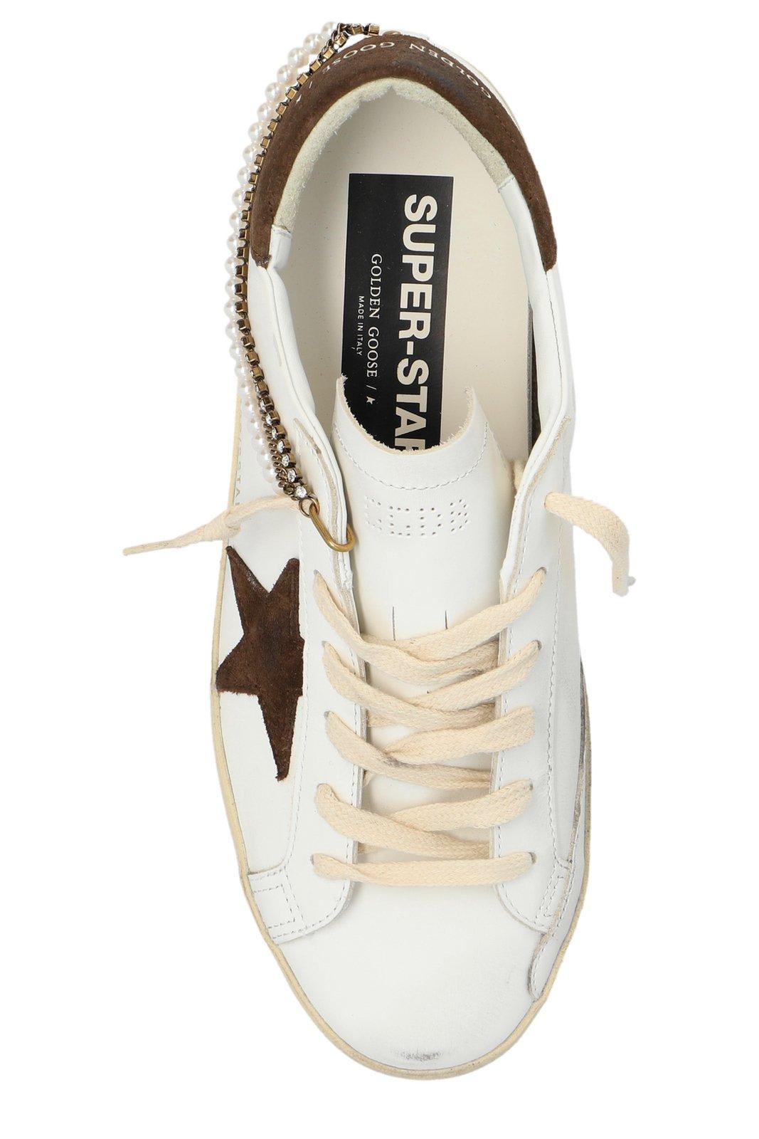 Shop Golden Goose Super Star Low-top Sneakers In White