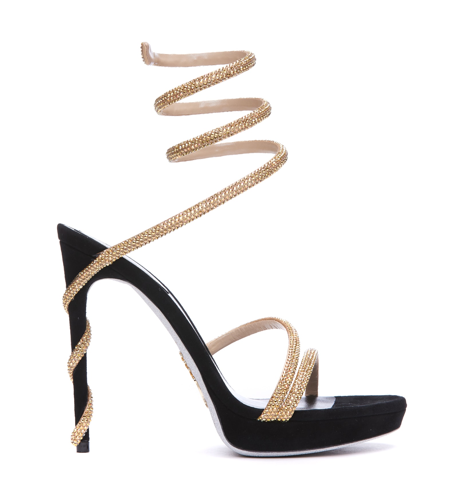 Shop René Caovilla Margot Pump Sandals In Gold