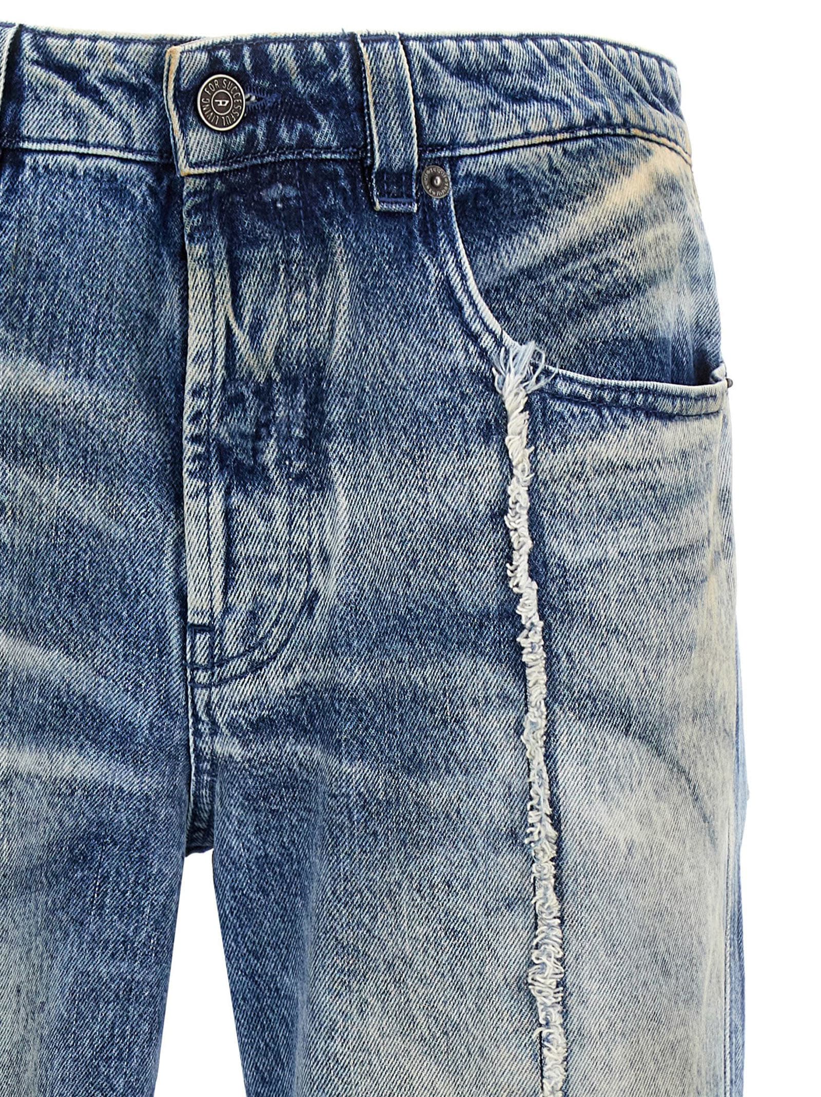 Diesel '1998 D-buck 0cmbm' Denim Trousers In 01
