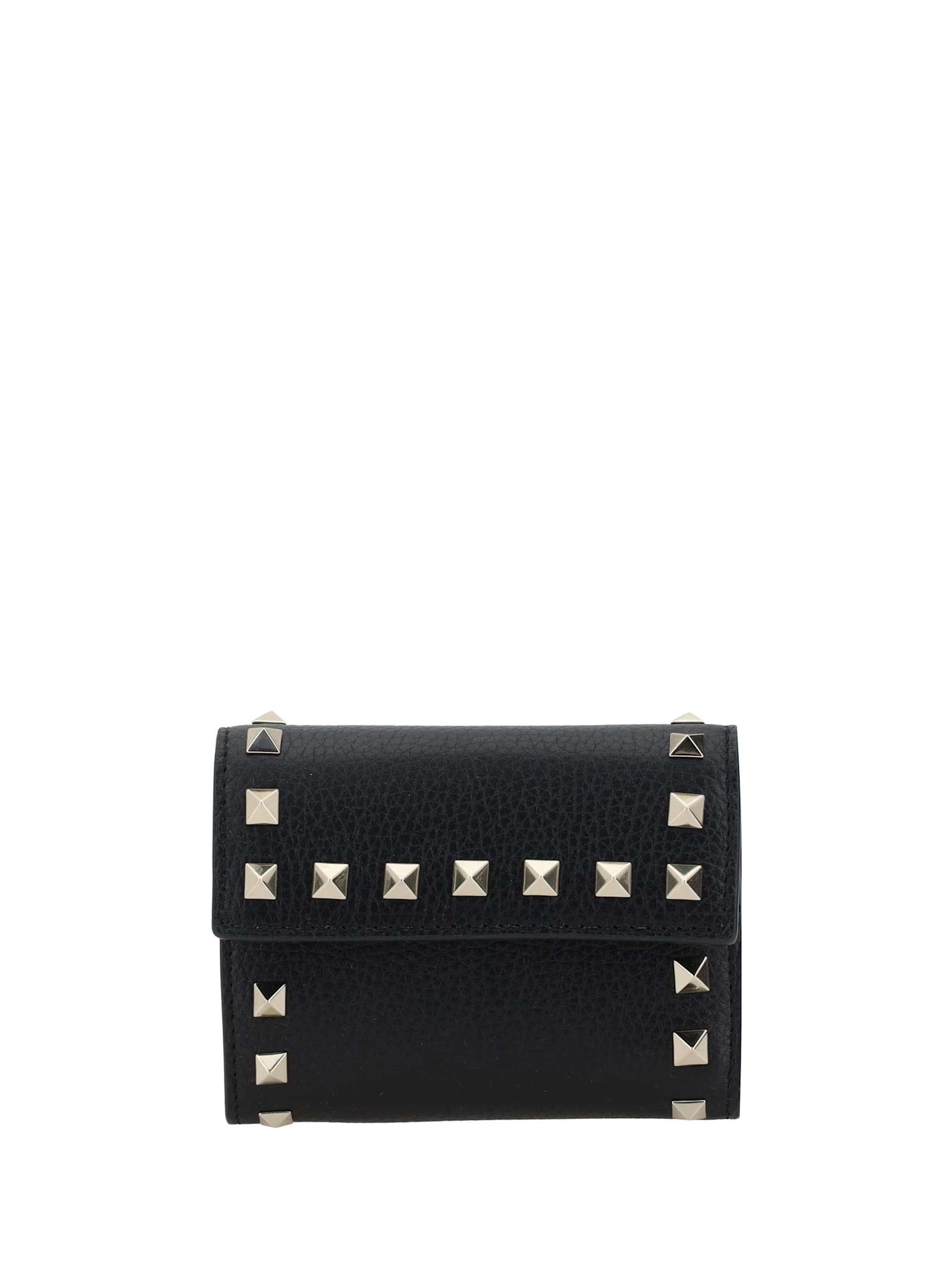 Valentino Rockstud Wallet In Nero