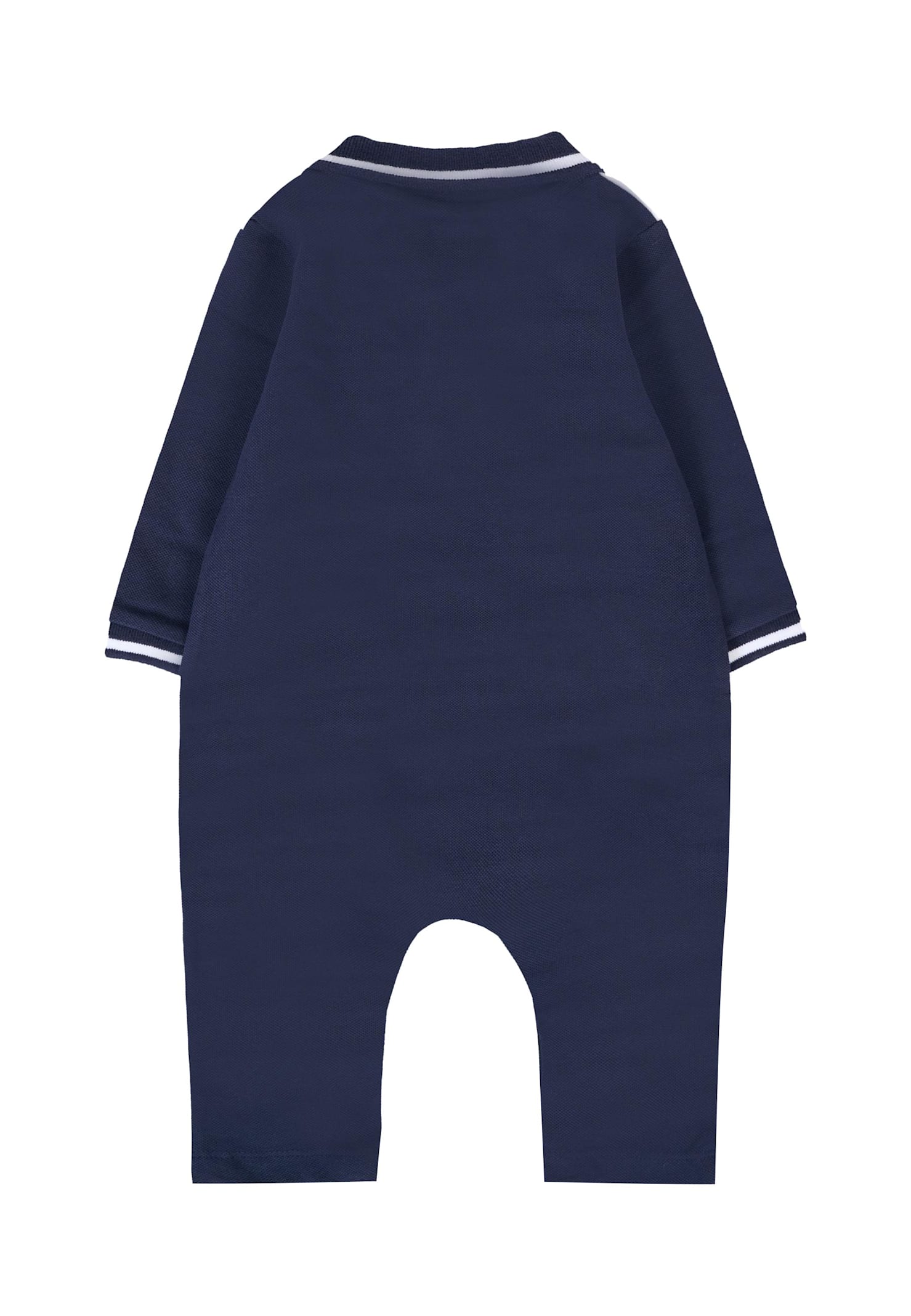 Hugo Boss Blue Babygrow For Baby Boy With Logo In Blue