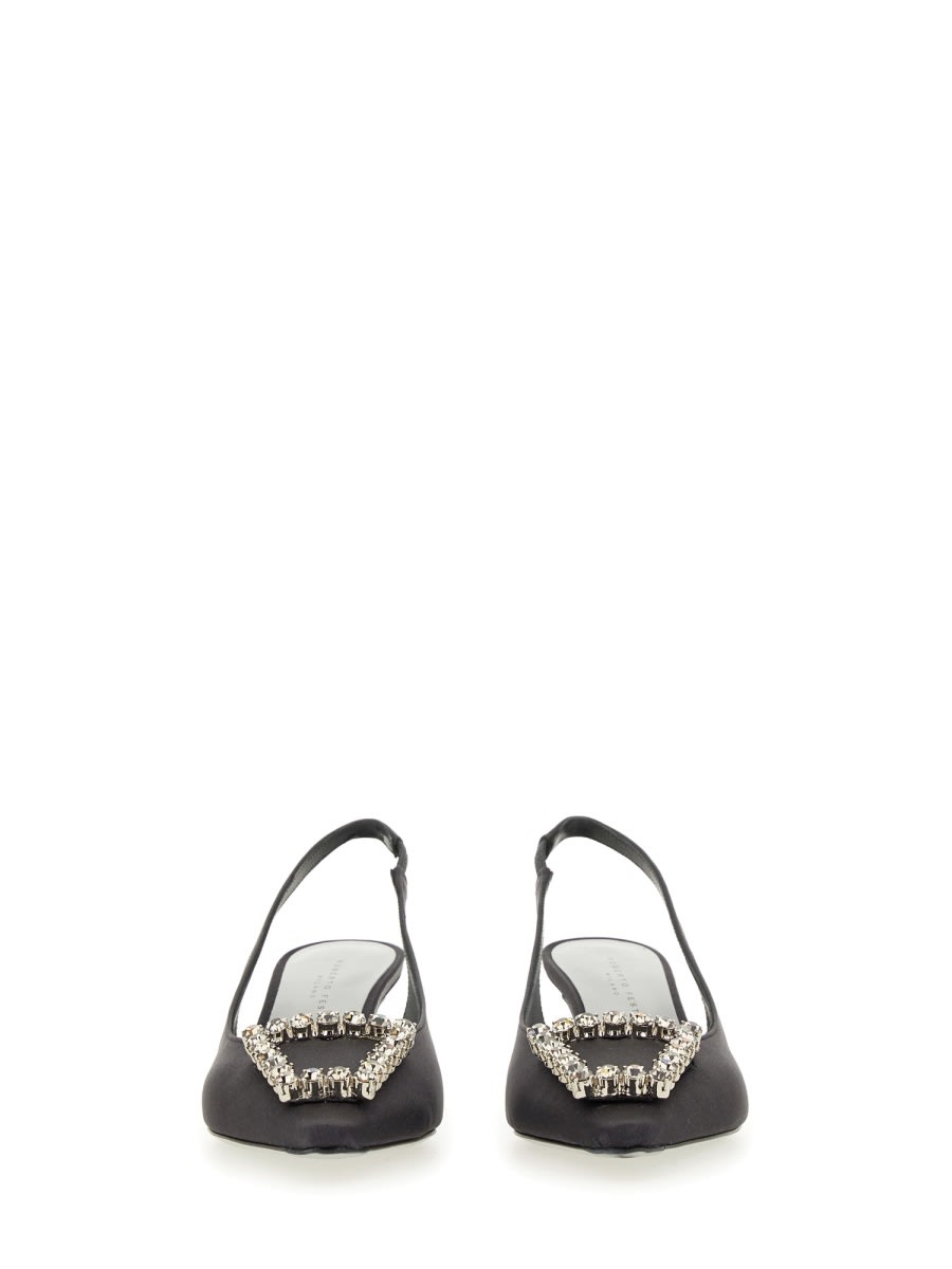 Shop Roberto Festa Slingback Futura In Black