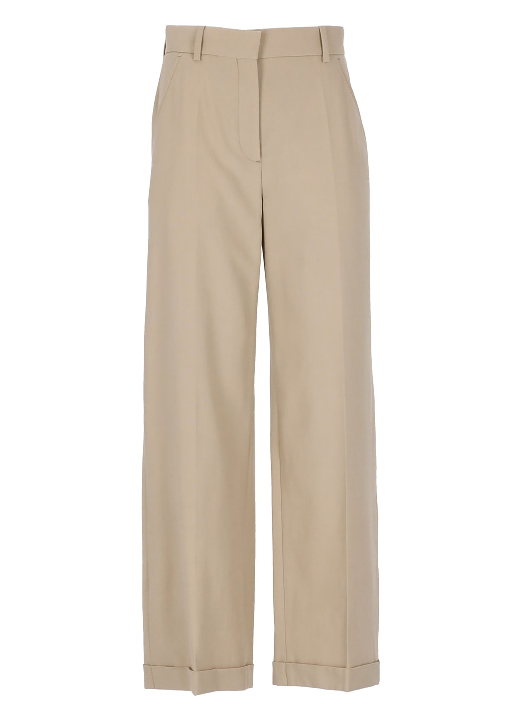 High-waist Flared Cropped Trousers