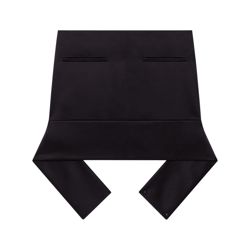 Courrèges Belted Mini Skirt In Black