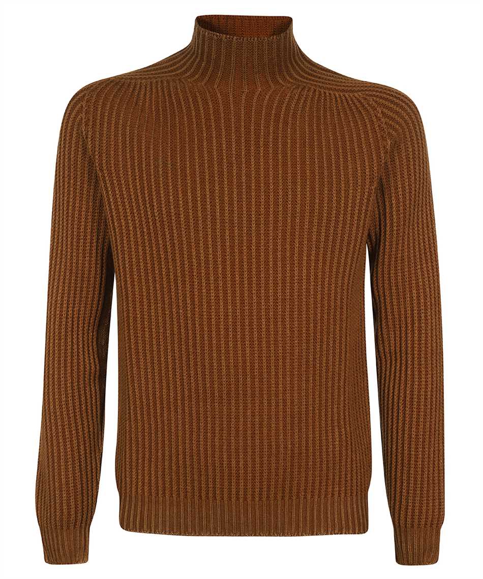 Dondup Wool Turtleneck Sweater In Brown