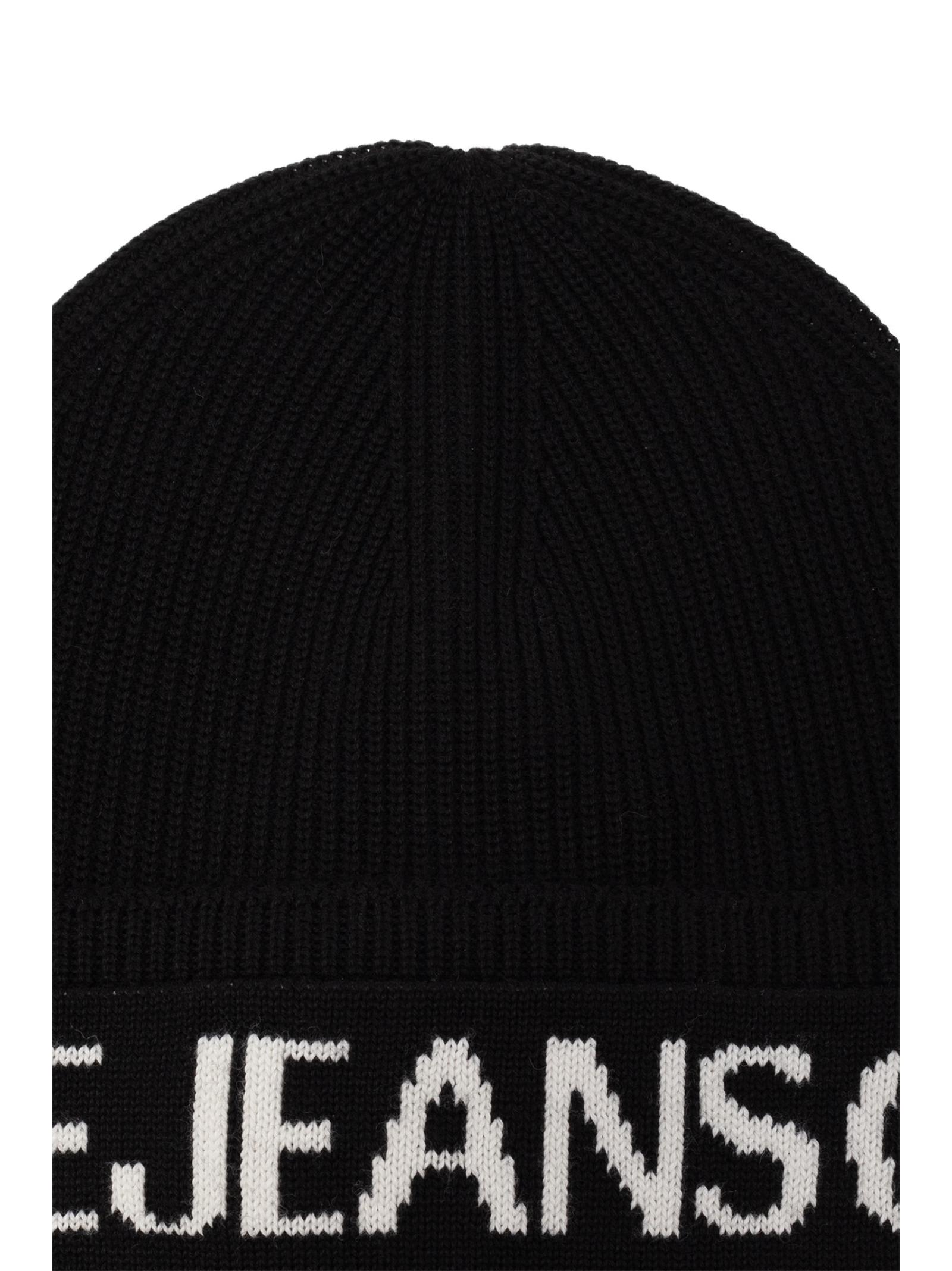 Shop Versace Jeans Couture Hat In Black