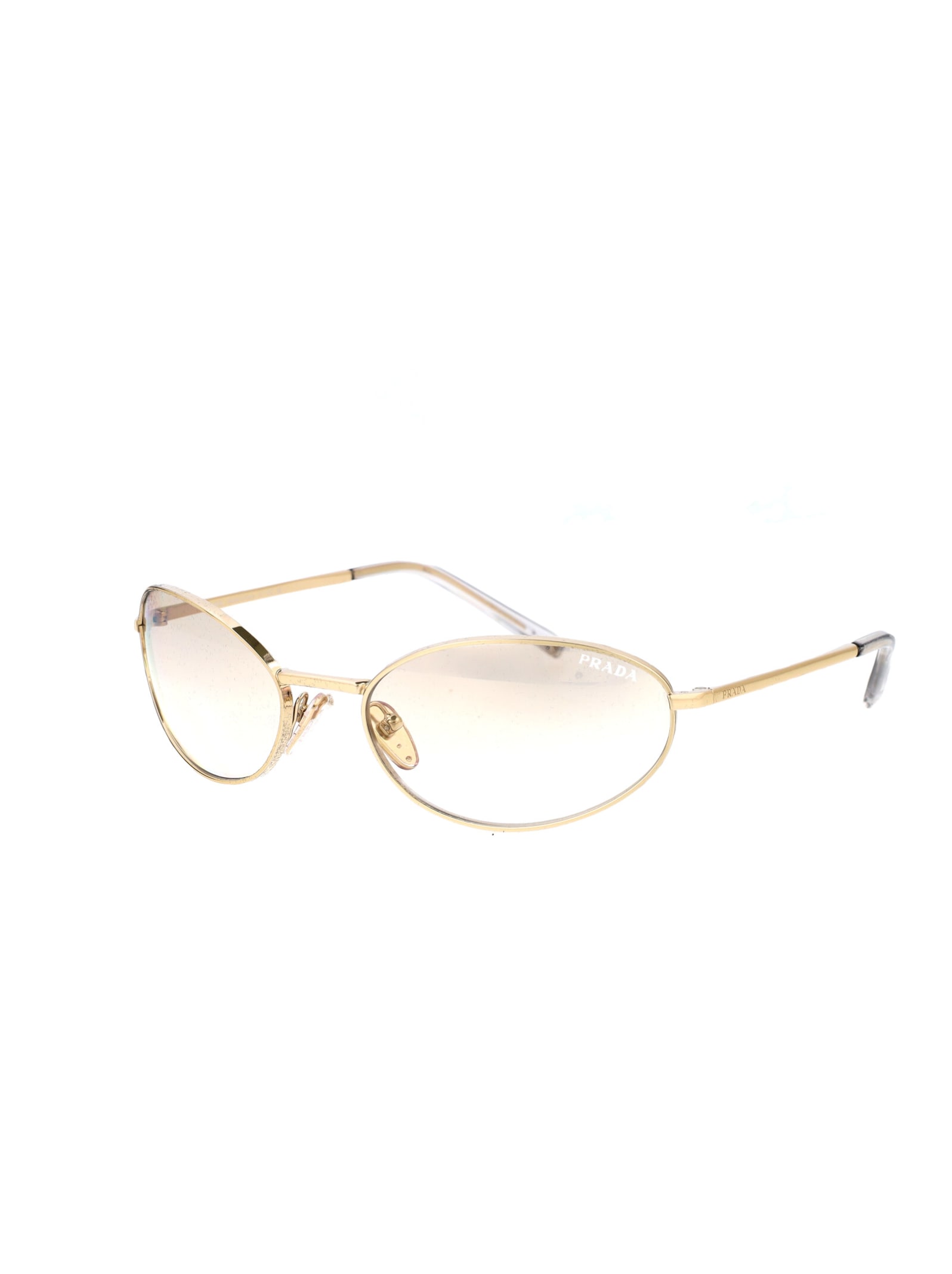 Shop Prada 0pr A59s Sunglasses In 14n7h1 Pale Gold