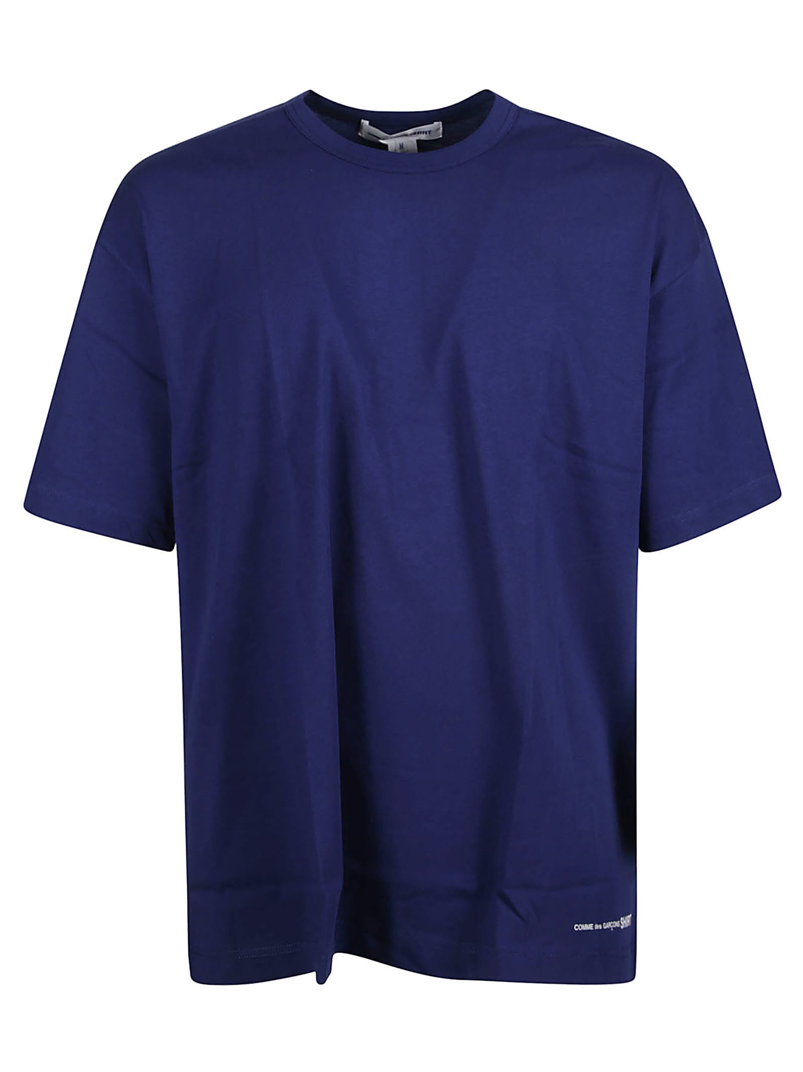 Shop Comme Des Garçons Shirt Round Neck T-shirt In Navy