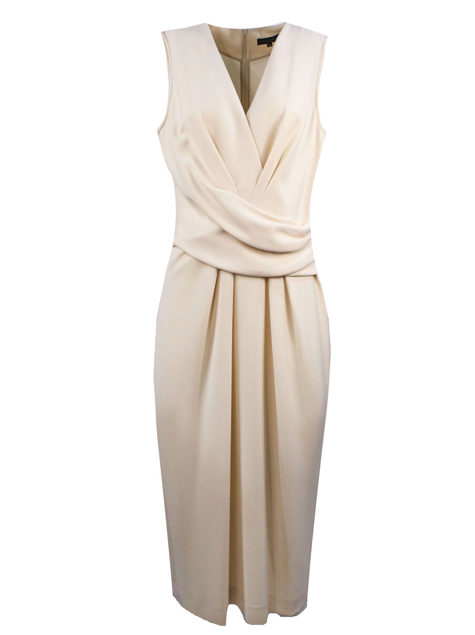 Antonelli Dress In Soft Cream-tone Fabric In Panna