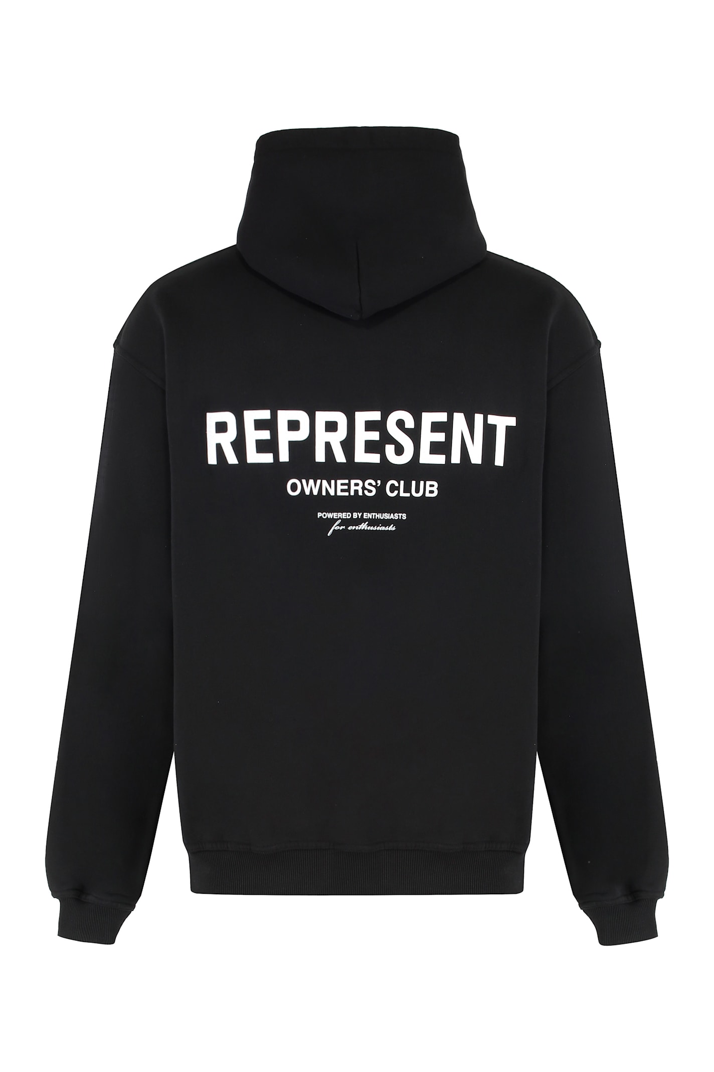 Represent Hooded Sweatshirt Oversized Front Pocket In Black