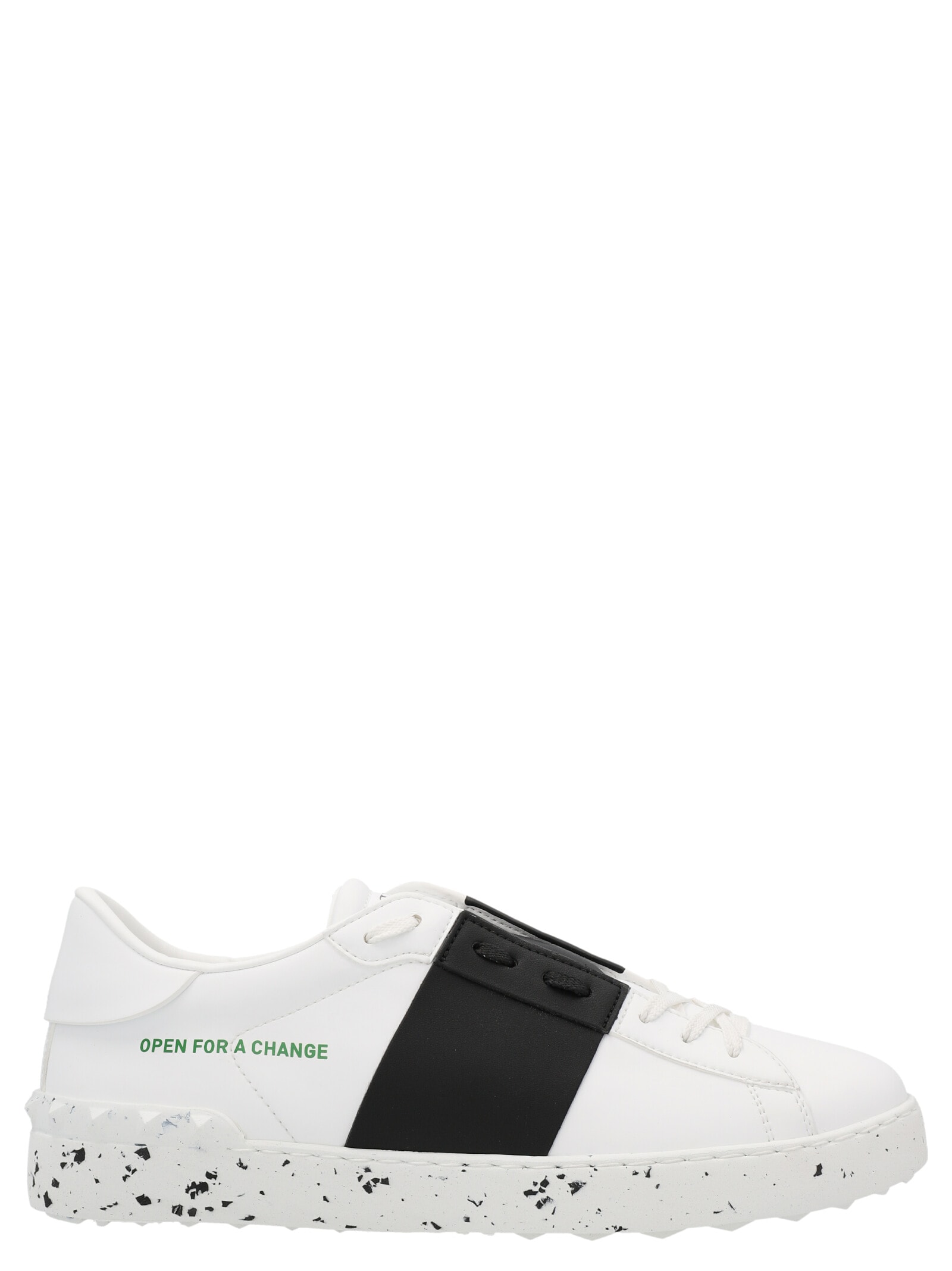 Shop Valentino Garavani Open For A Change Sneakers In White/black