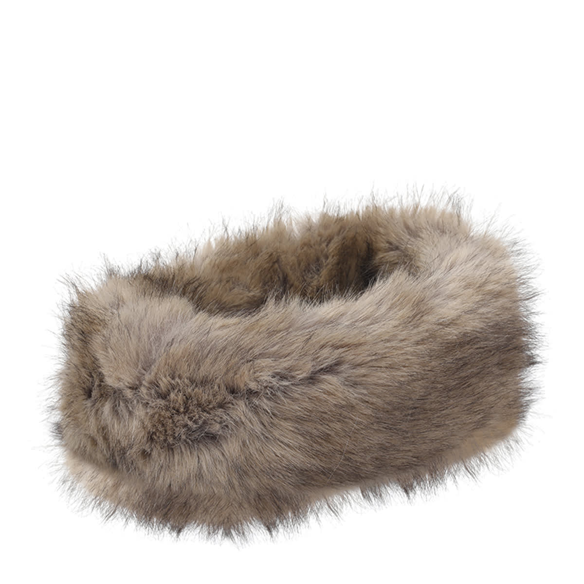 Stand Studio Zephyra Headband In Fur In Brown