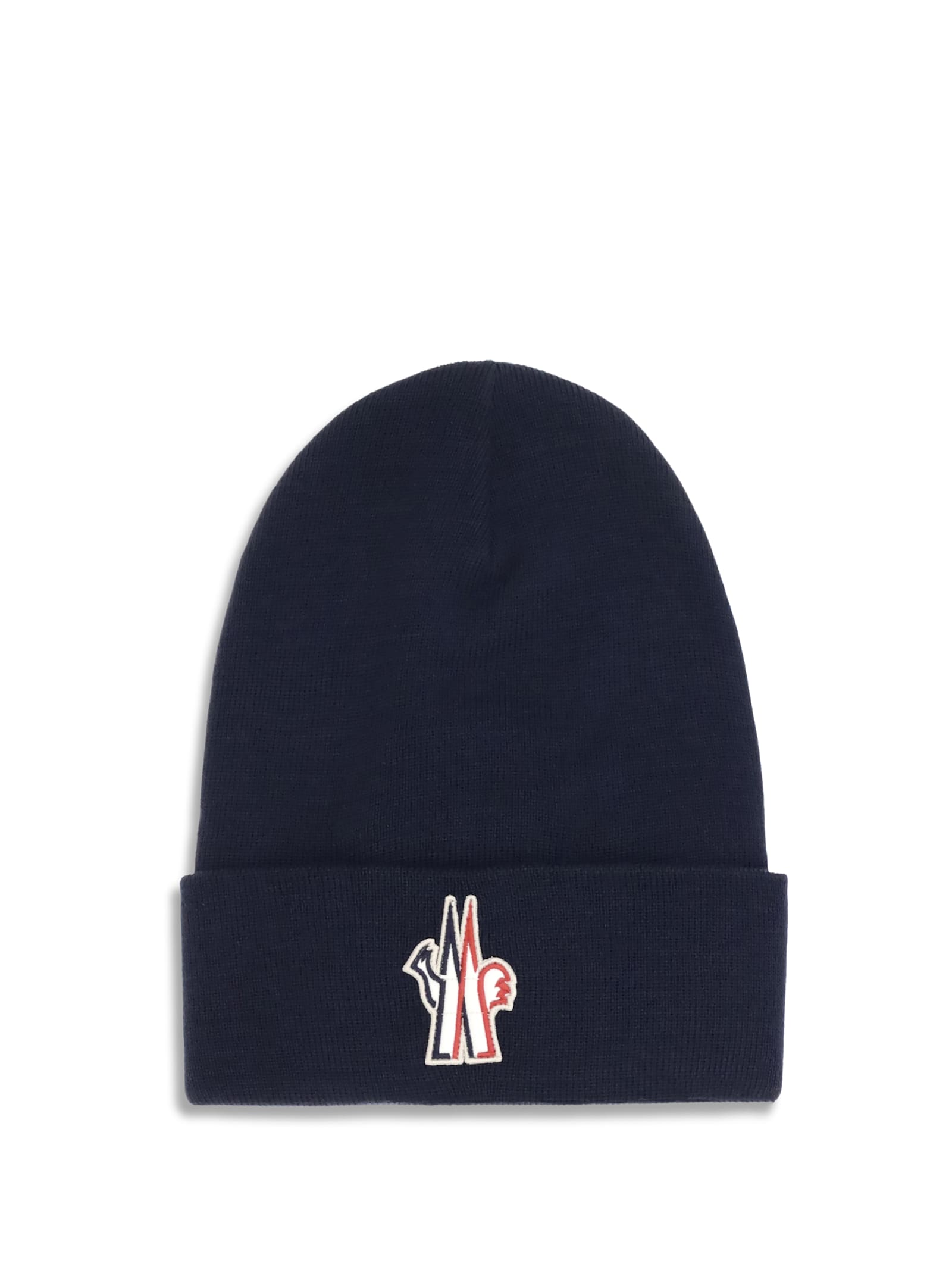 Moncler Grenoble Logo Patch Knitted Beanie