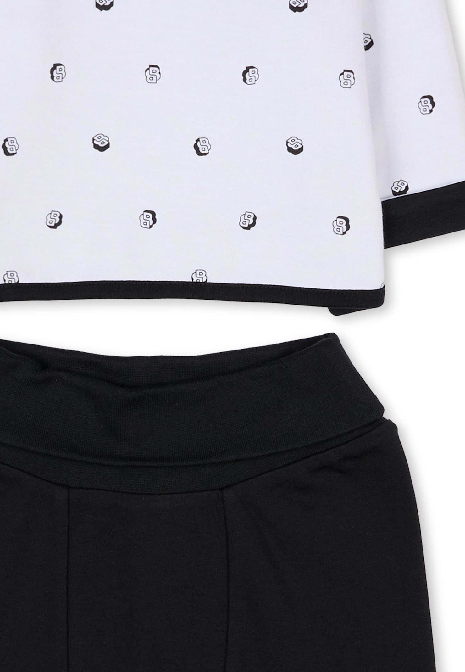 Hugo Boss Reversible Suit For Baby Boy With Logo In Multi