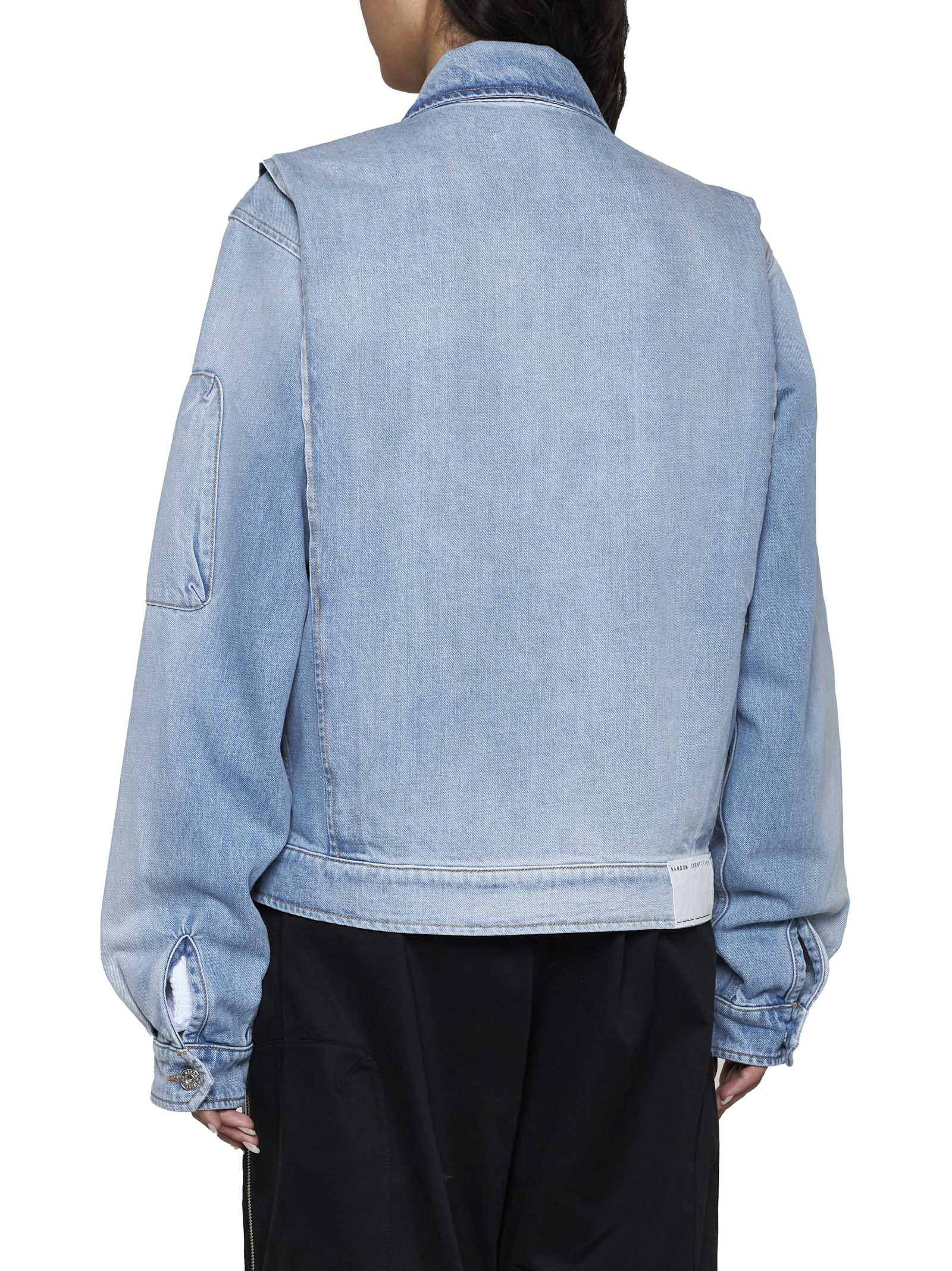 Shop Random Identities Jacket In Blue