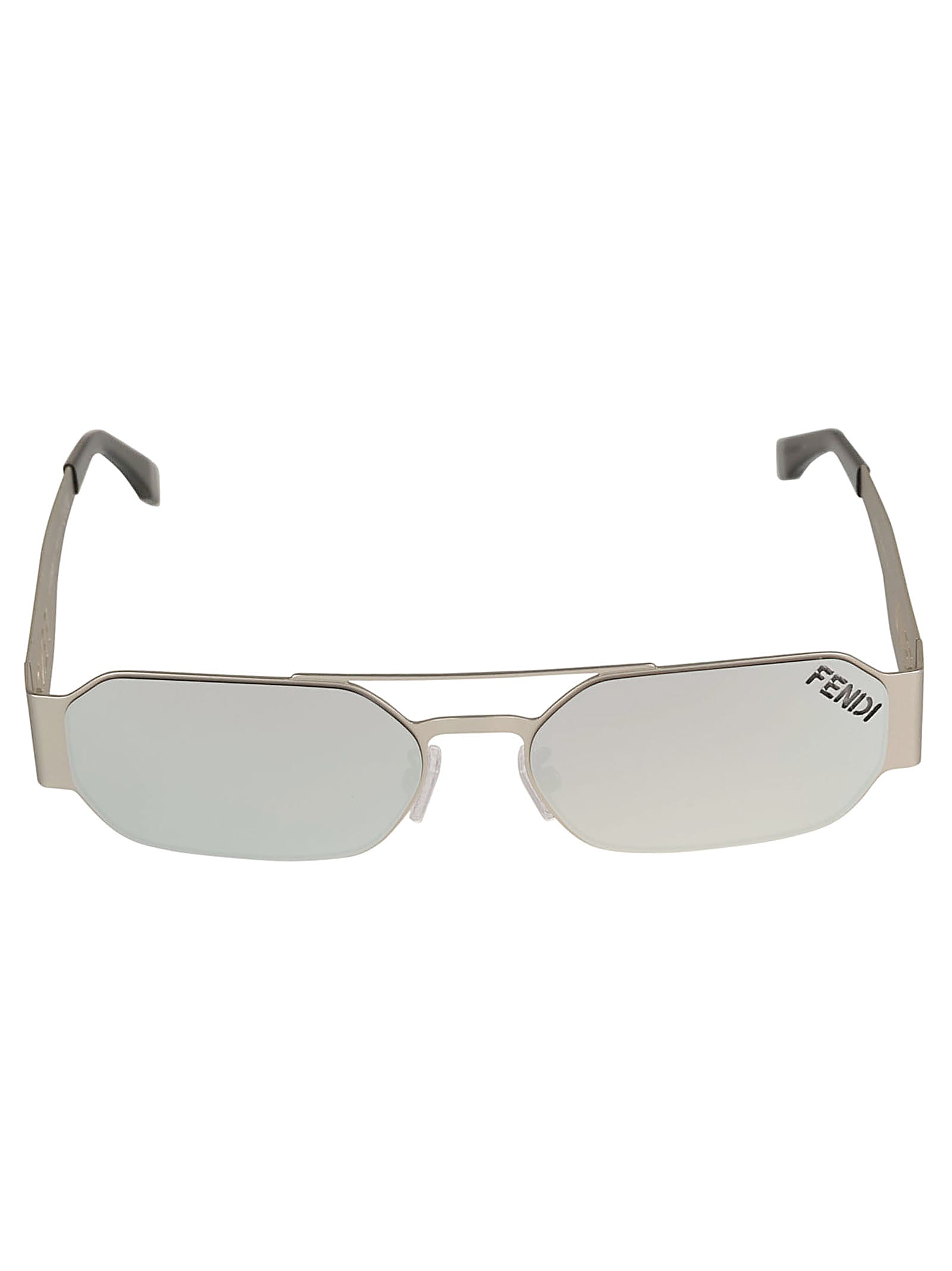Logo Rectangle Aviator Sunglasses