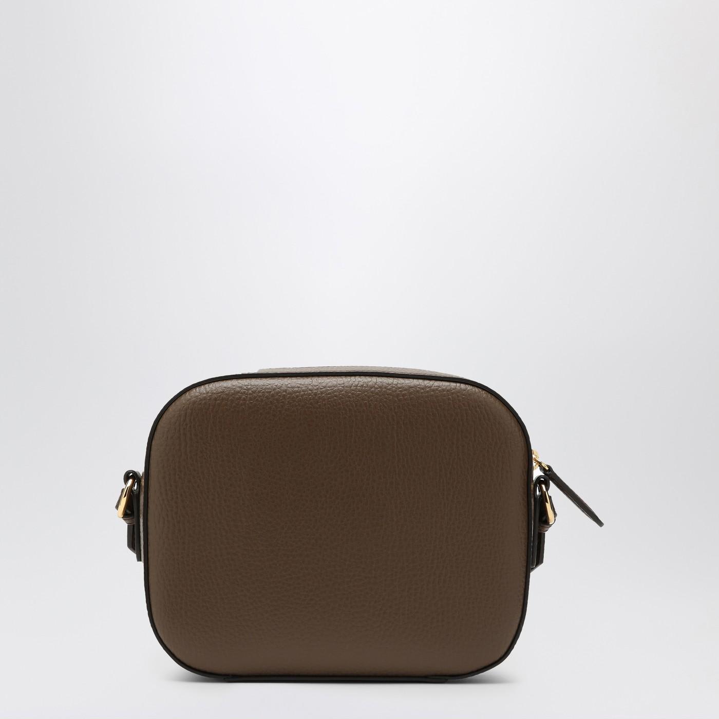 Shop Stella Mccartney Mini Stella Logo Brown Bag