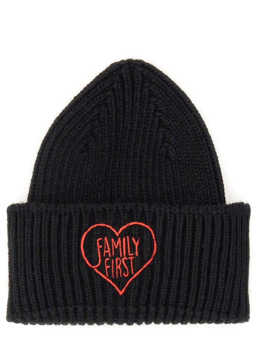 Family First Beanie Hat In Black
