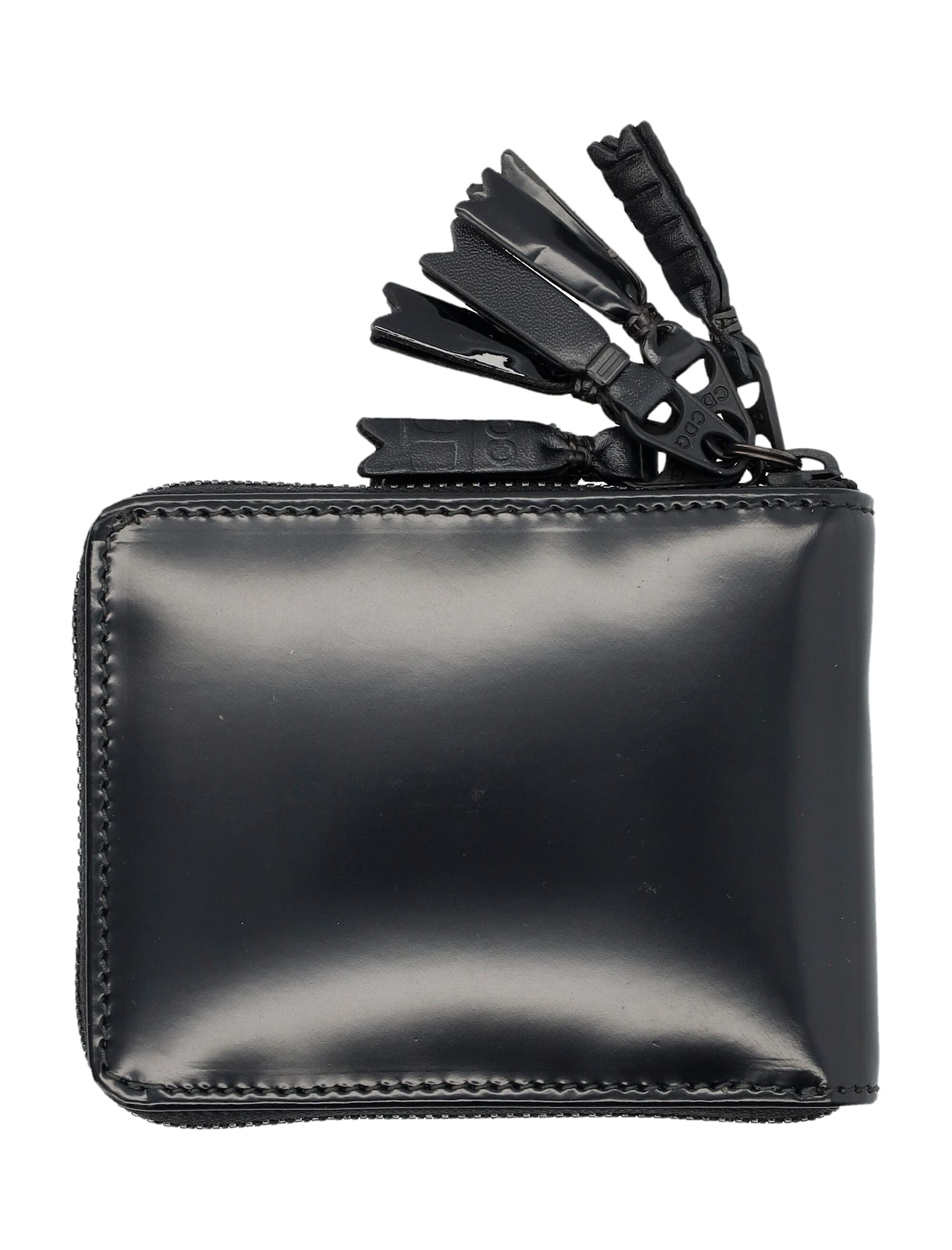 Comme Des Garçons Zipper Medley Wallet In Black