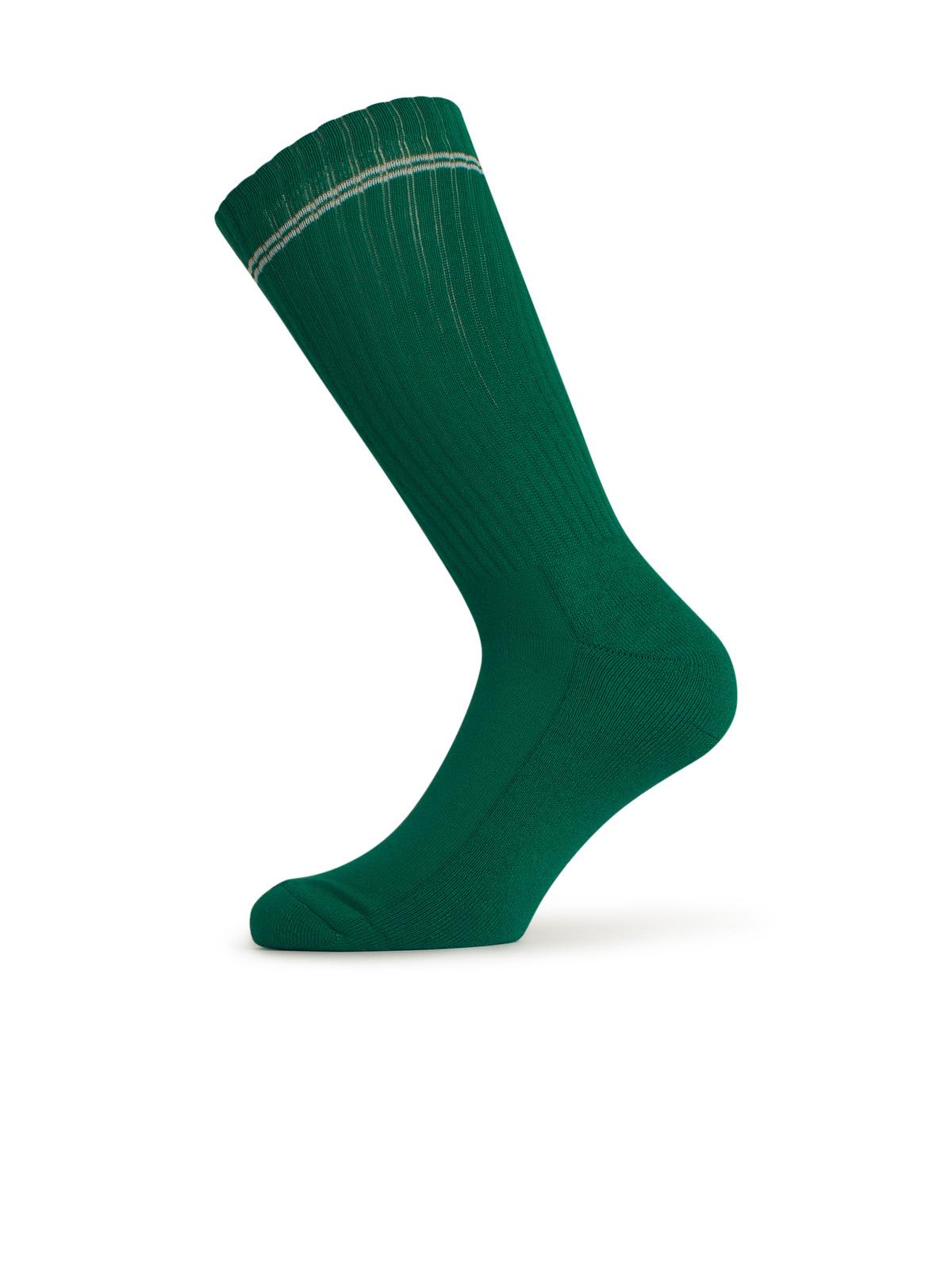 Barrow Green Cotton Blend Socks In Green