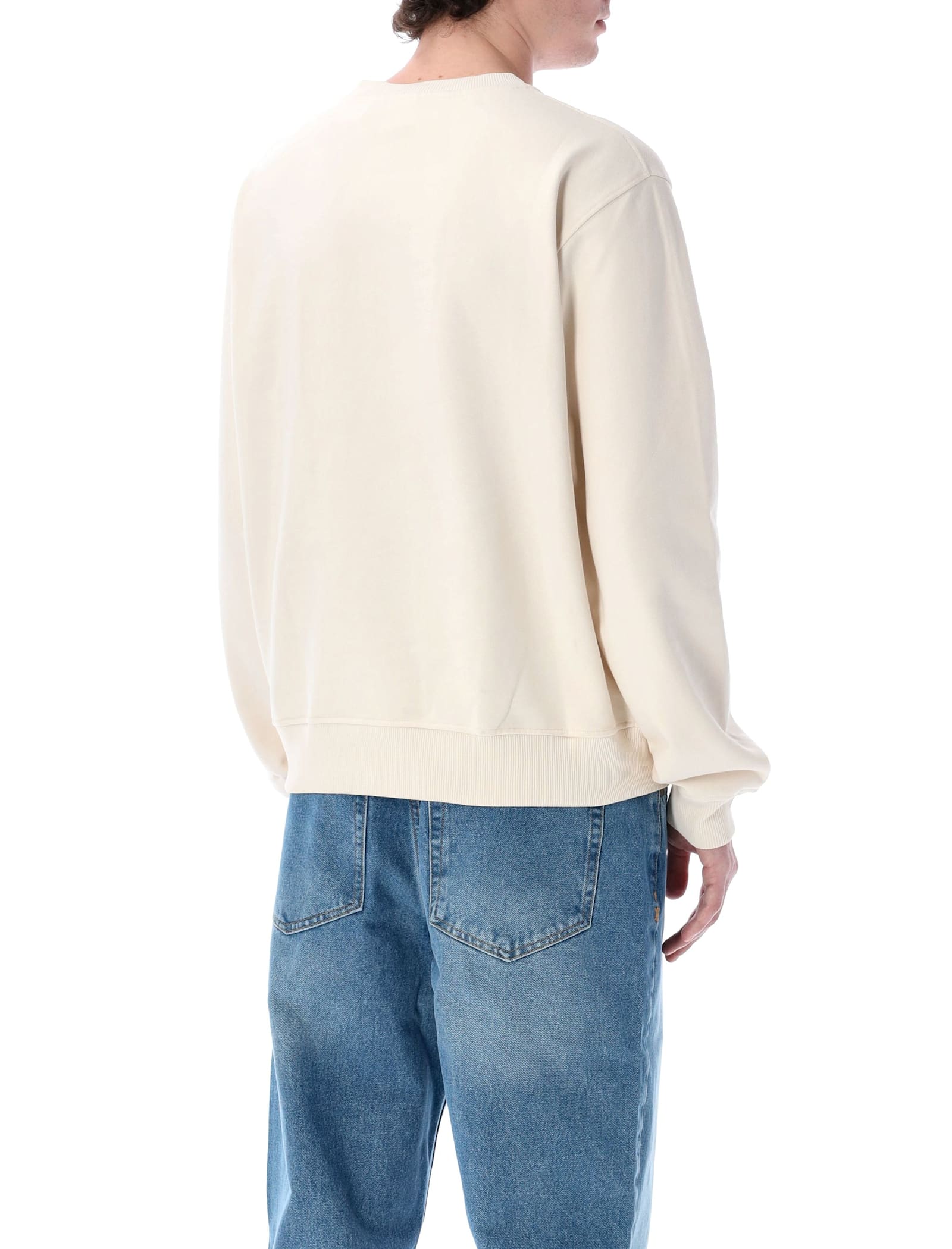 Daily Paper Dias Crewneck In Gardenia Ecru