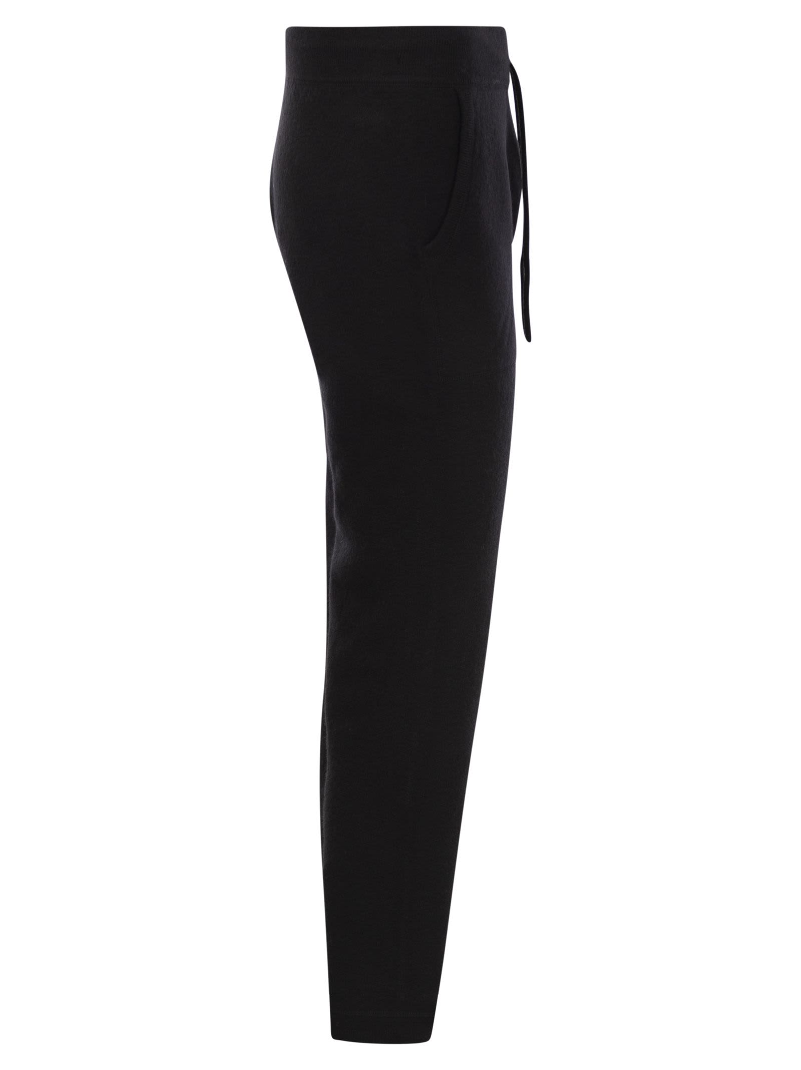 Mc2 Saint Barth Trousers In Black