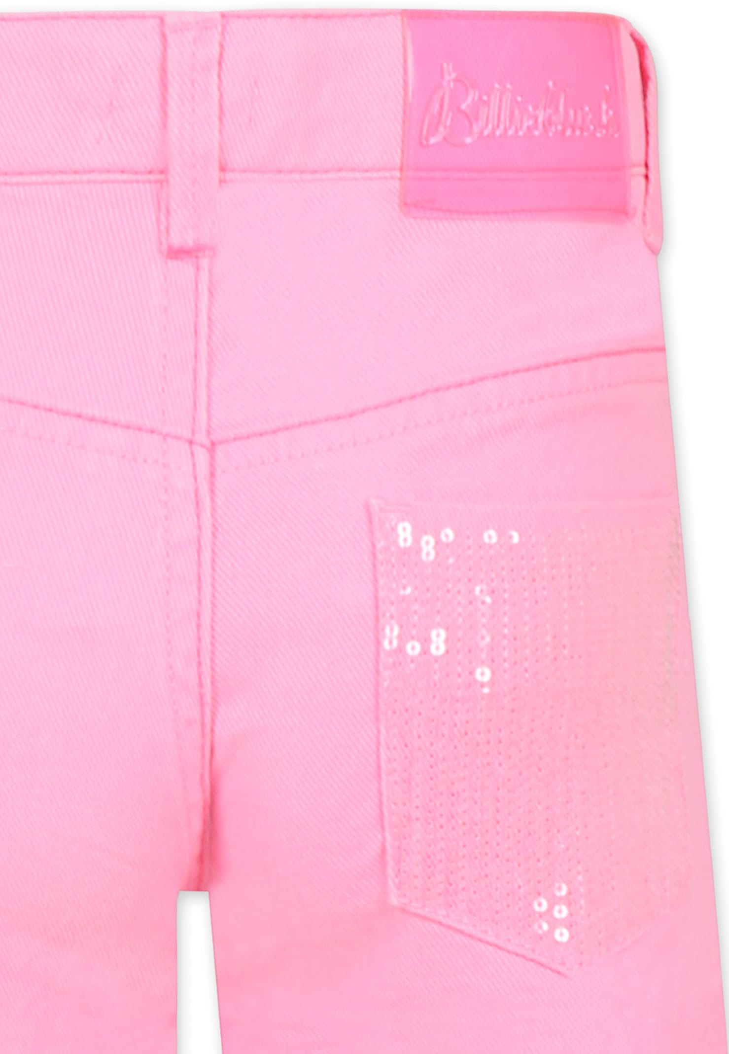 Billieblush Pink Shorts For Girl With Sequins In Pink