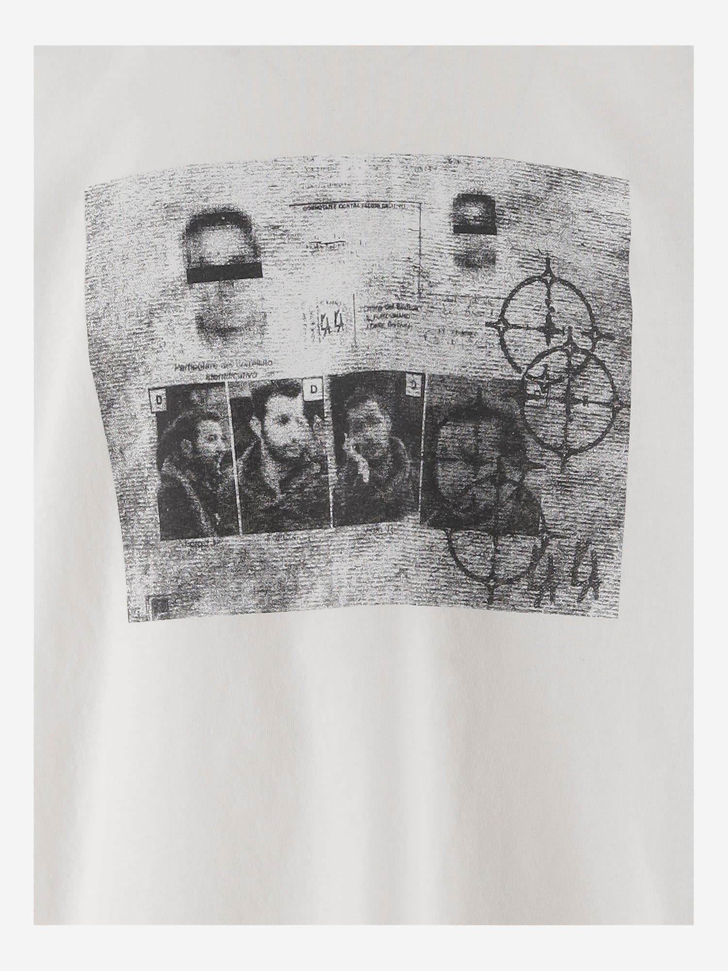 44 Label Group Cotton T-shirt With Print In White
