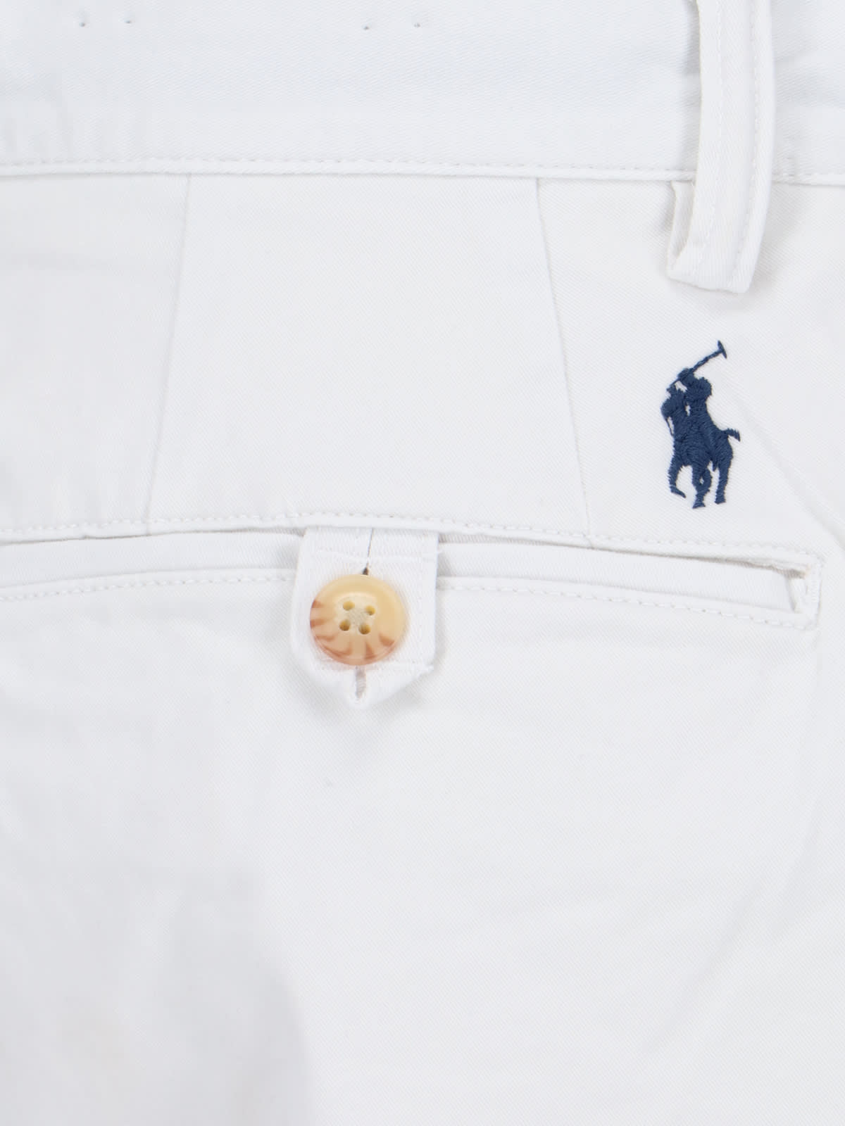 Shop Polo Ralph Lauren Logo Embroidery Shorts In White