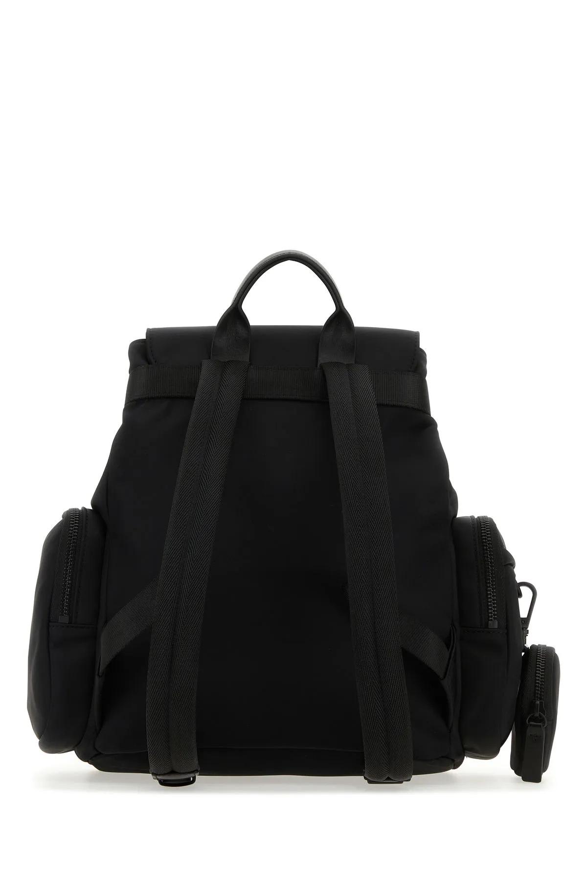 Shop Dsquared2 Black Nylon Be Icon Backpack