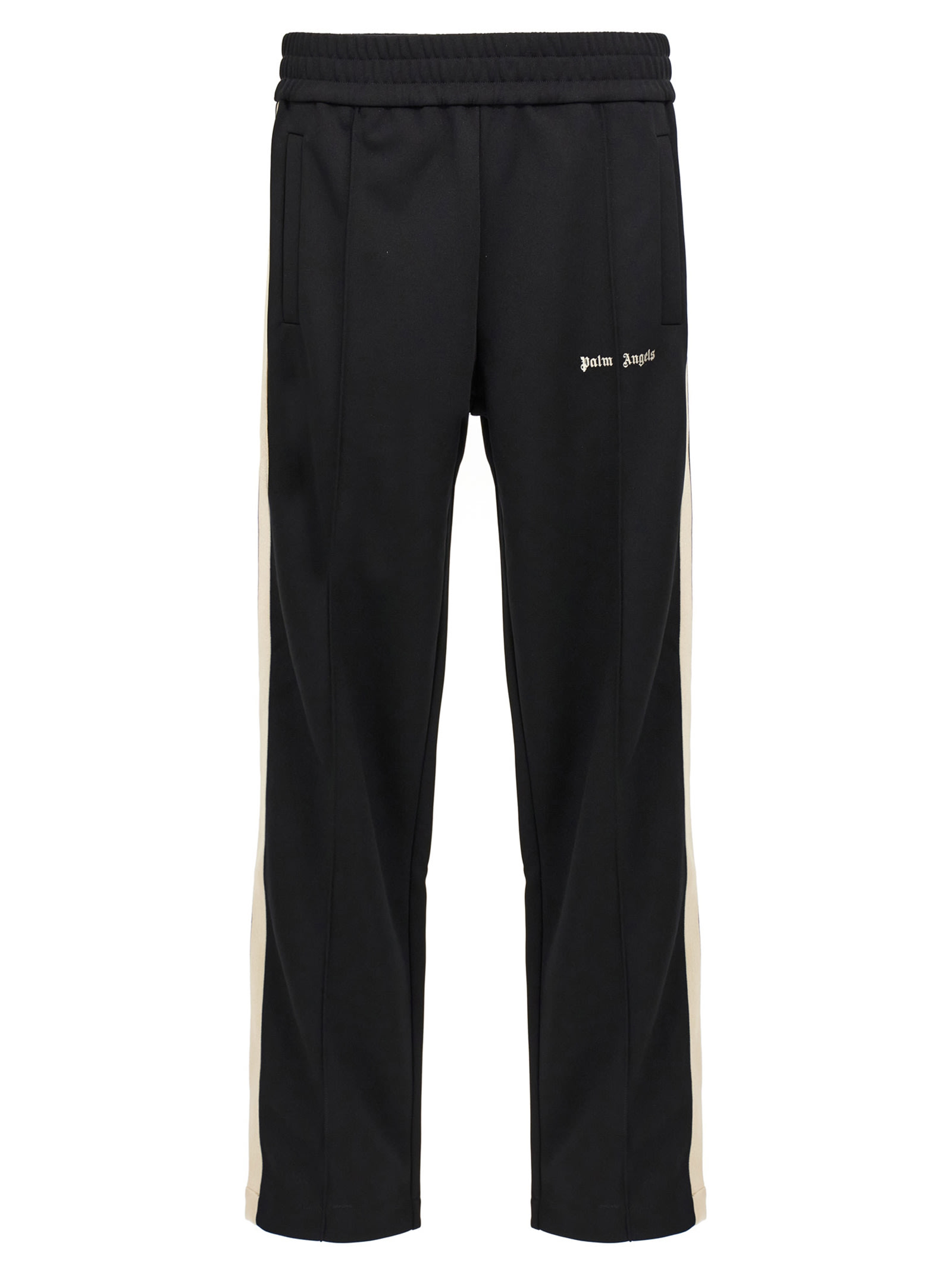 Shop Palm Angels Classic Logo Joggers In White/black